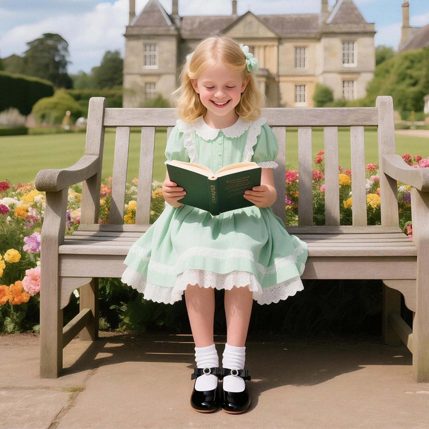 imageKiderence Toddler Girls Dress Shoes Little Kids Mary Janes Ballet Flats ToddlerCk515 Black