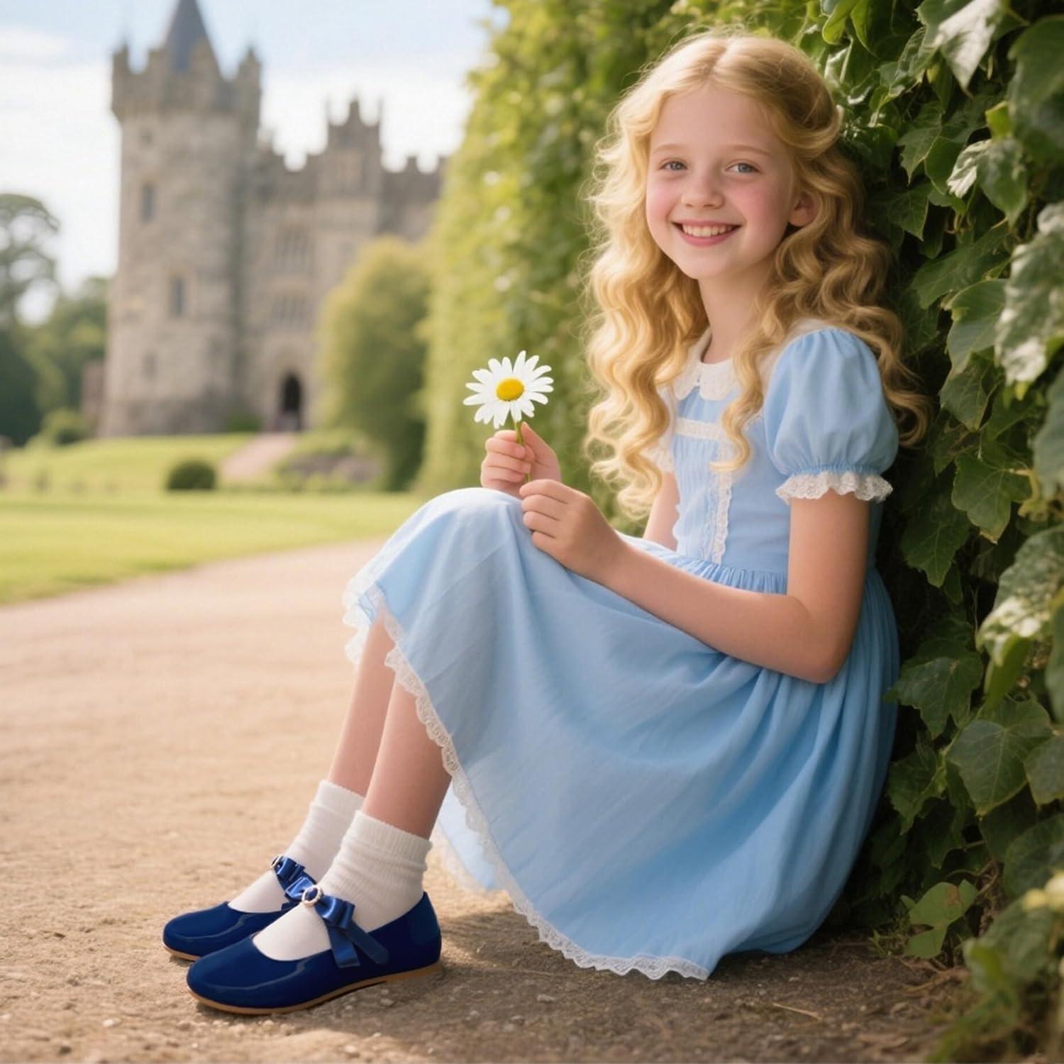 imageKiderence Toddler Girls Dress Shoes Little Kids Mary Janes Ballet Flats ToddlerCk515 Navy Blue