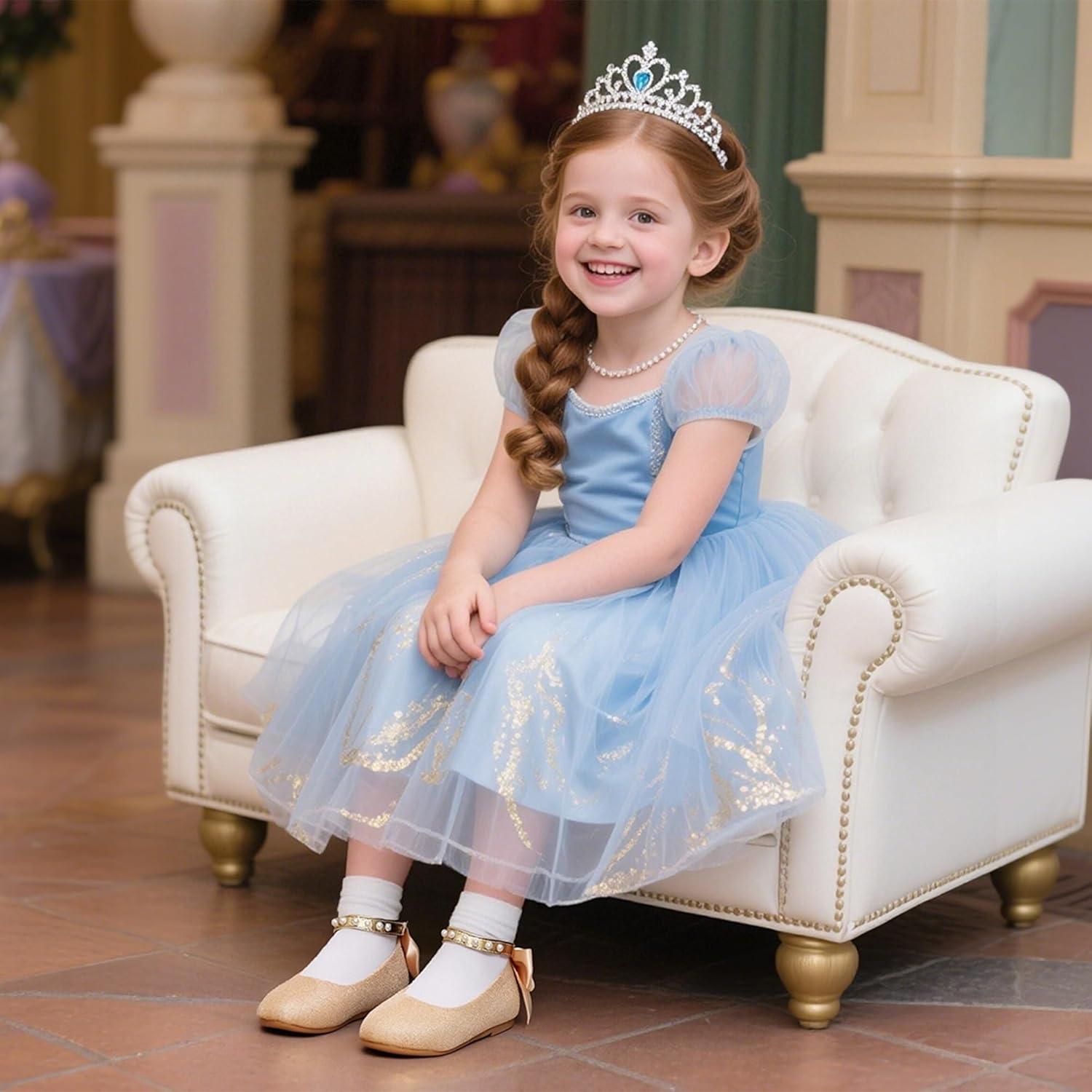 imageKiderence Toddler Girls Dress Shoes Little Kids Mary Janes Ballet Flats ToddlerCk601 Gold