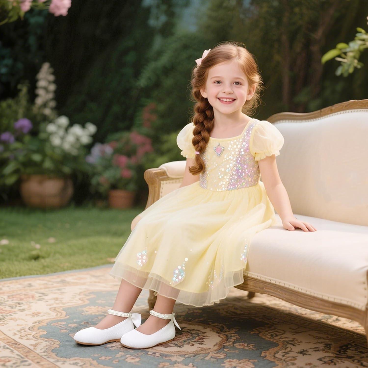 imageKiderence Toddler Girls Dress Shoes Little Kids Mary Janes Ballet Flats ToddlerCk601 White