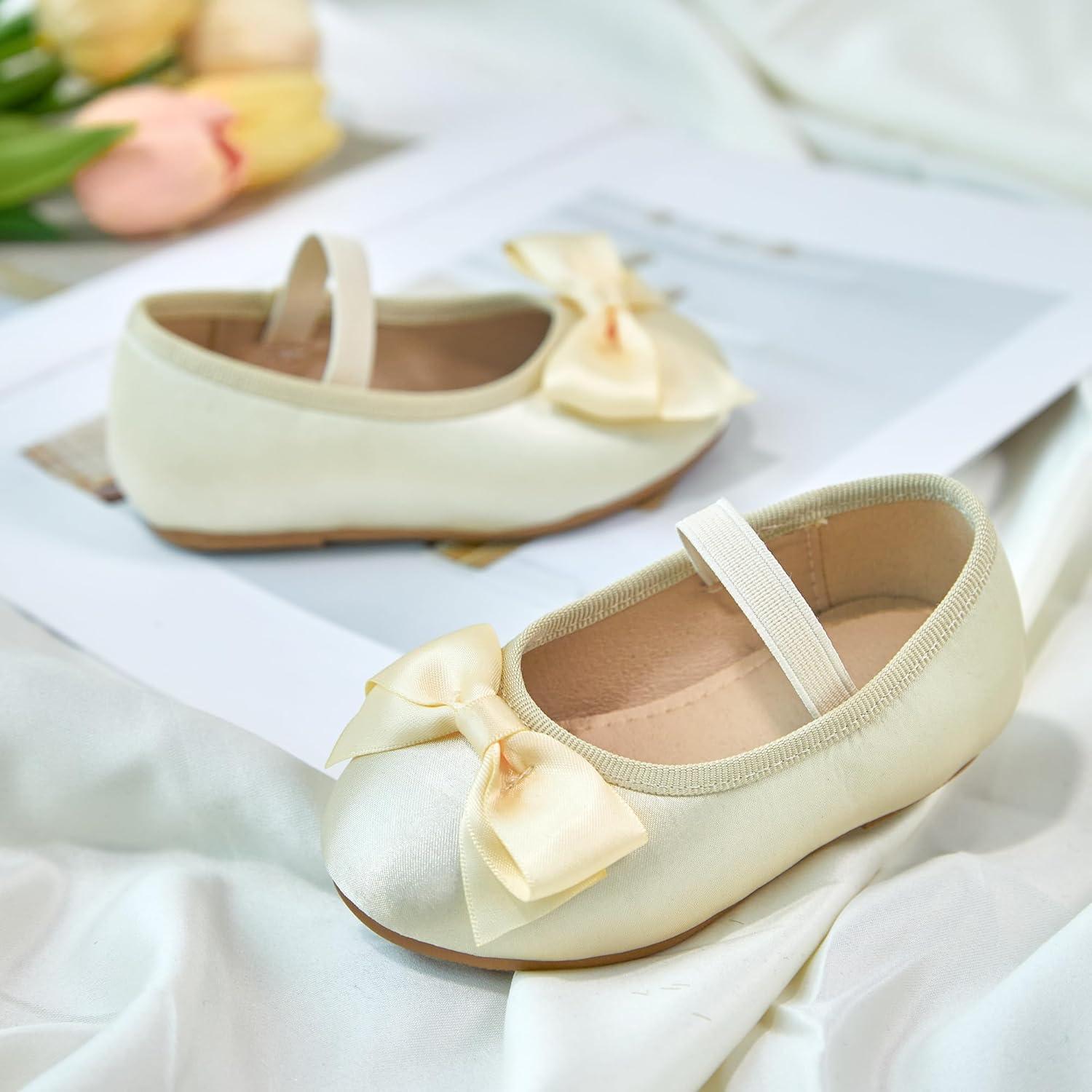 imageKiderence Toddler Girls Dress Shoes Little Kids Mary Janes Ballet Flats ToddlerCk903 Gold