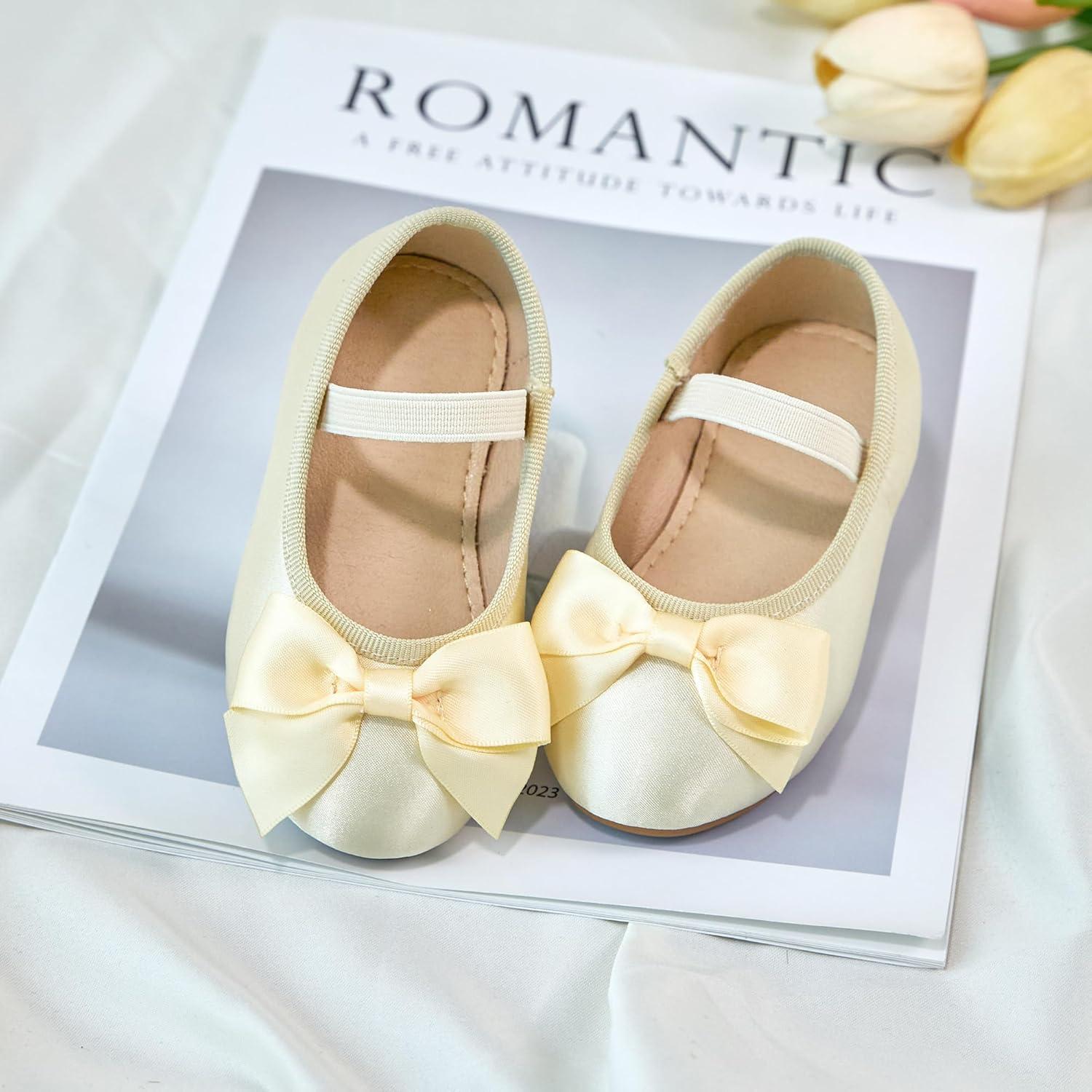 imageKiderence Toddler Girls Dress Shoes Little Kids Mary Janes Ballet Flats ToddlerCk903 Gold