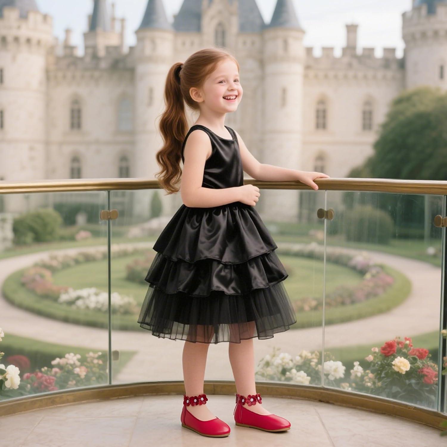 imageKiderence Toddler Girls Dress Shoes Little Kids Mary Janes Ballet Flats ToddlerCk921 Red