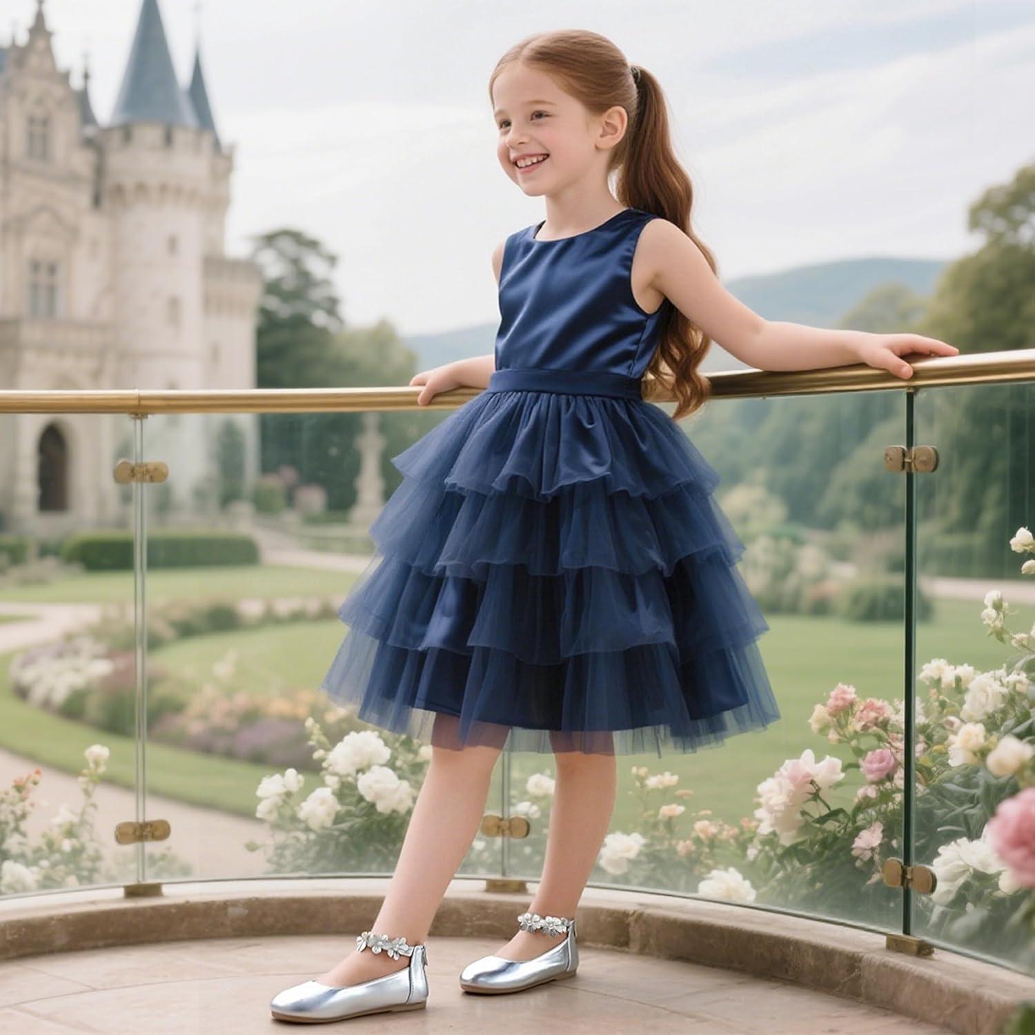 imageKiderence Toddler Girls Dress Shoes Little Kids Mary Janes Ballet Flats ToddlerCk921 Silver