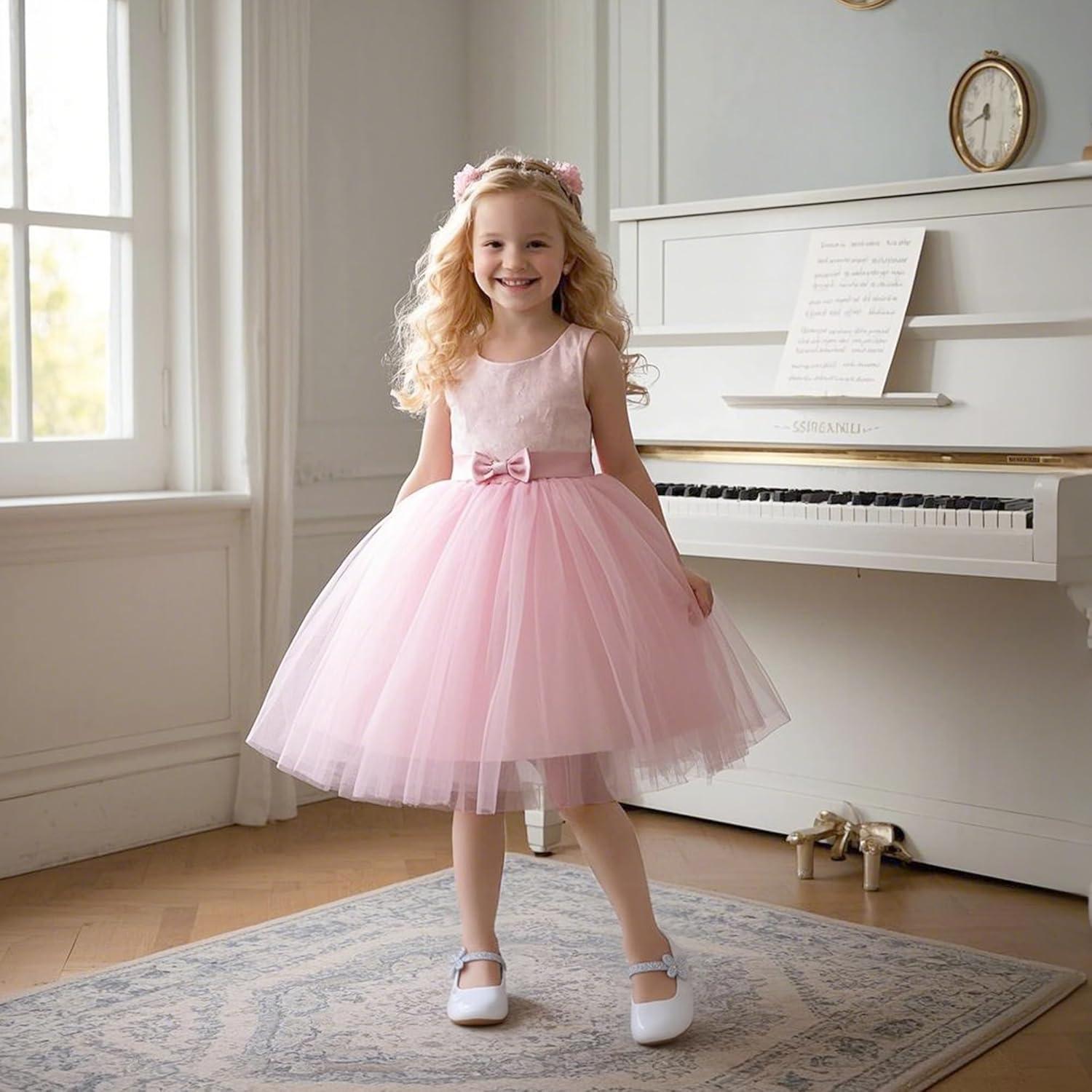 imageKiderence Toddler Girls Dress Shoes Little Kids Mary Janes Ballet Flats ToddlerCk925 White