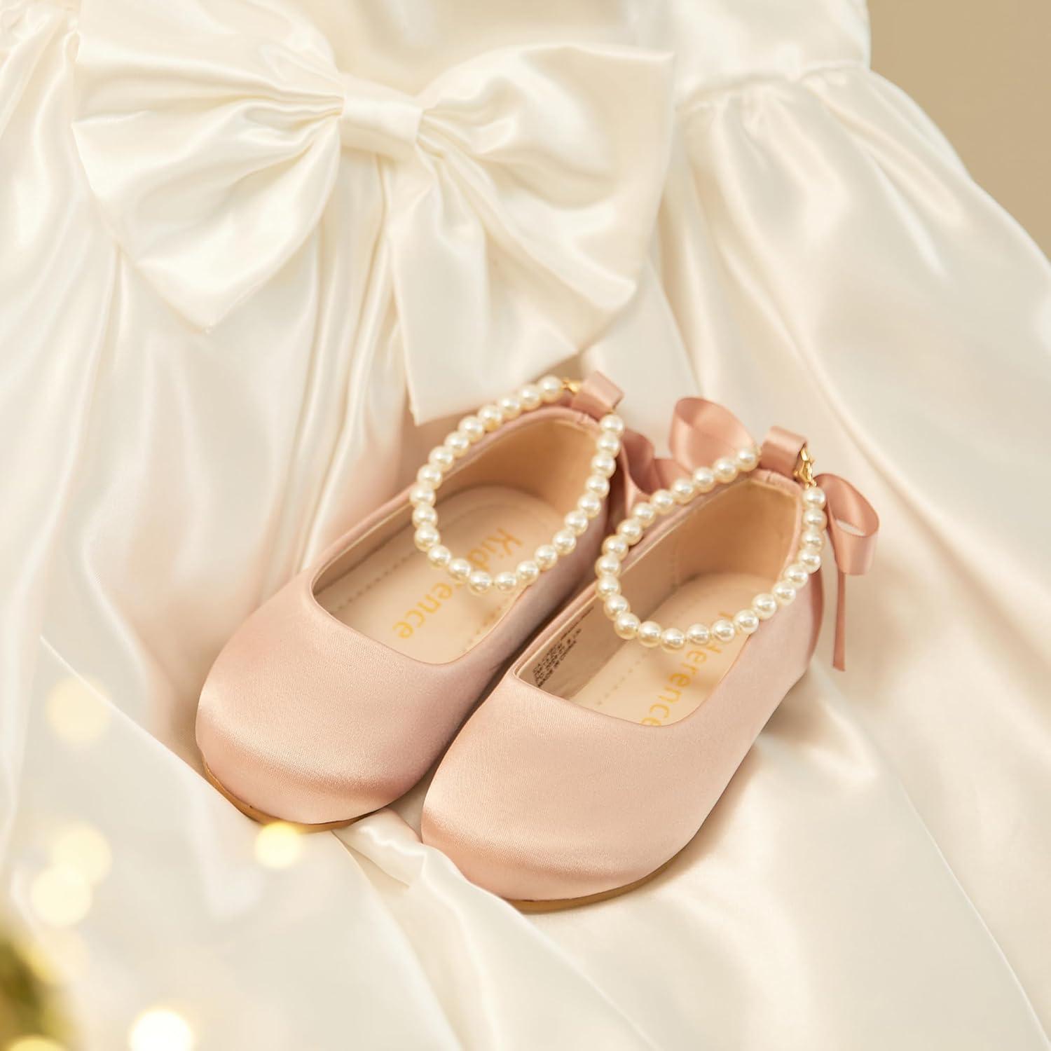 imageKiderence Toddler Girls Dress Shoes Little Kids Mary Janes Ballet Flats ToddlerCk927 Pink