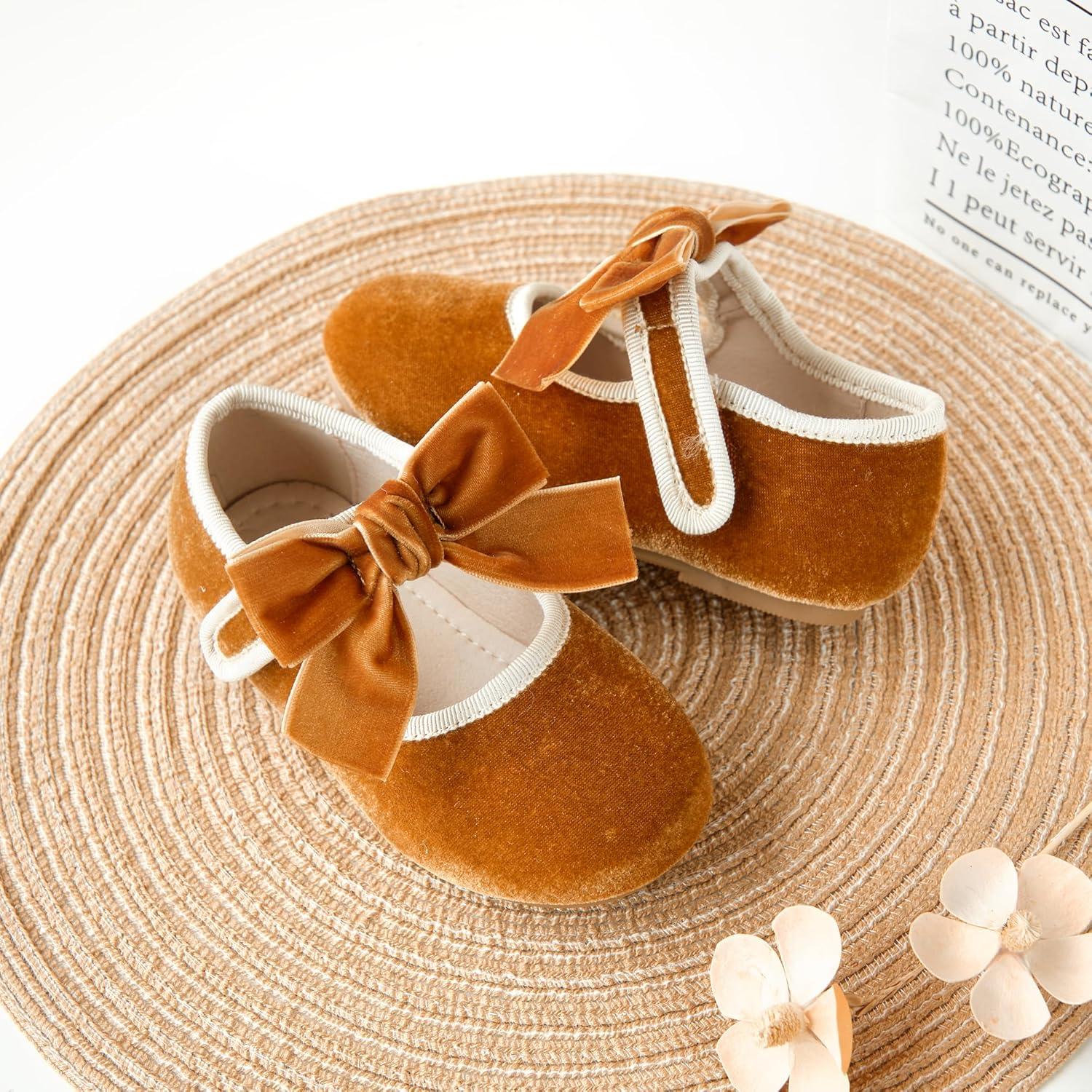 imageKiderence Toddler Girls Dress Shoes Little Kids Mary Janes Ballet Flats ToddlerCk940 Brown