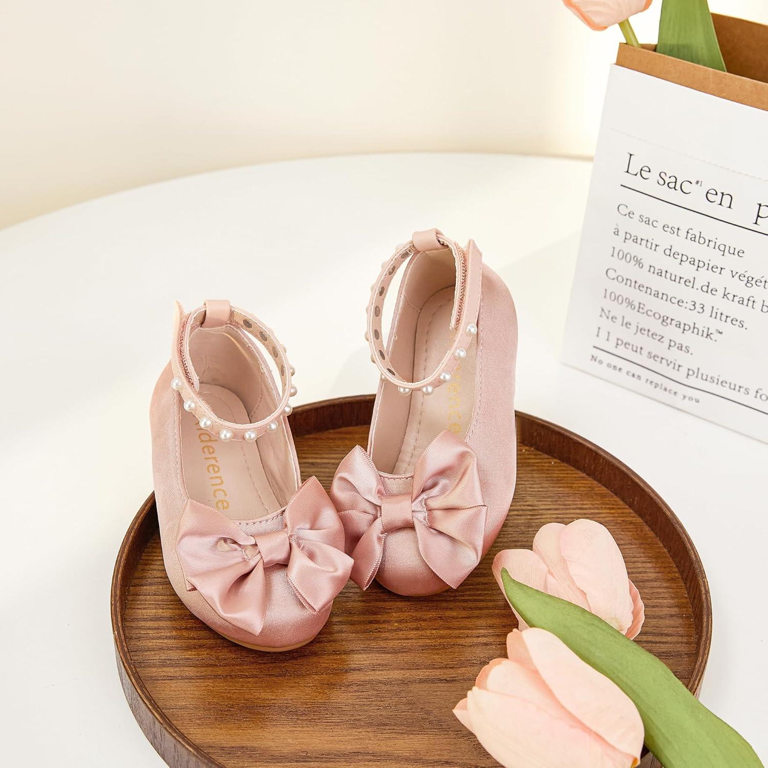 imageKiderence Toddler Girls Dress Shoes Little Kids Mary Janes Ballet Flats ToddlerCk942 Pink