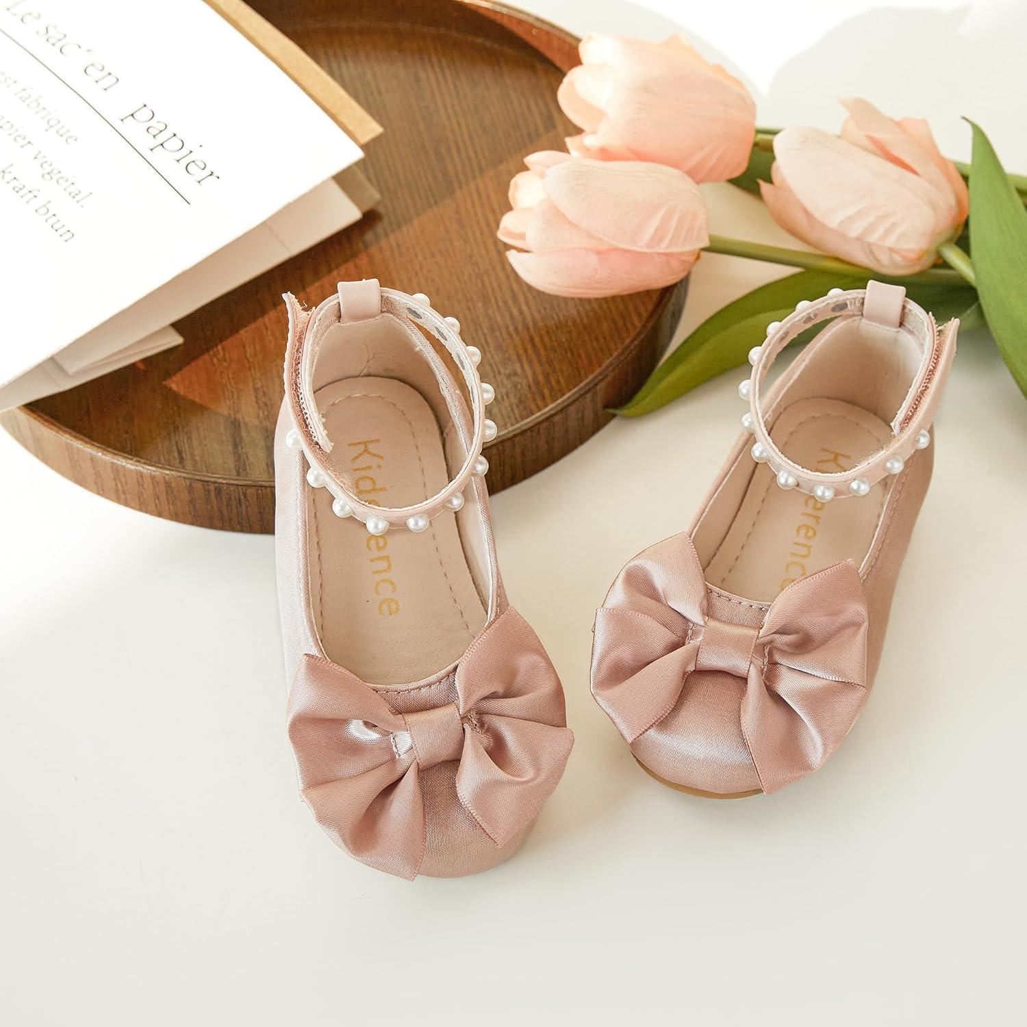 imageKiderence Toddler Girls Dress Shoes Little Kids Mary Janes Ballet Flats ToddlerCk942 Pink