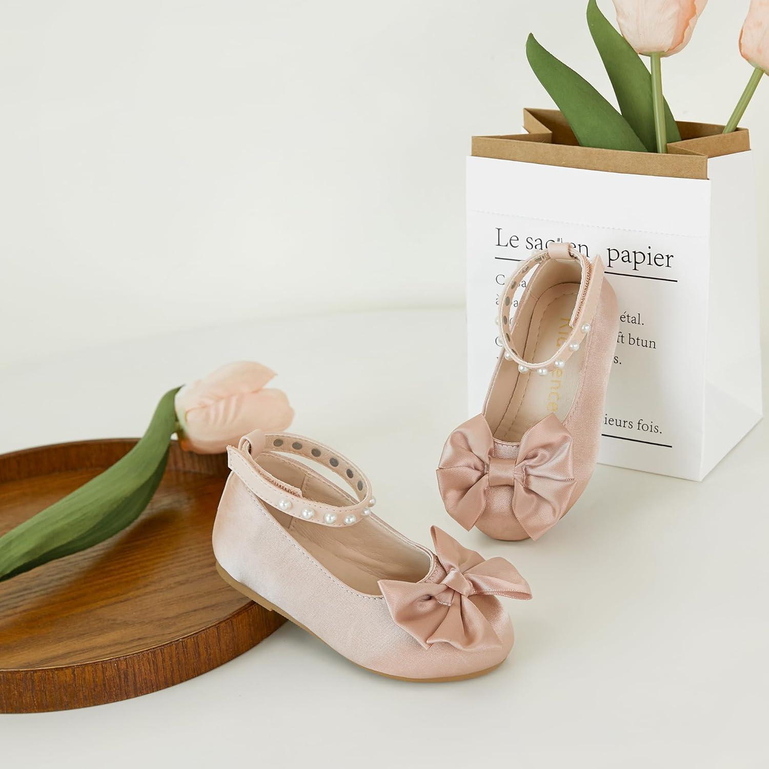 imageKiderence Toddler Girls Dress Shoes Little Kids Mary Janes Ballet Flats ToddlerCk942 Pink