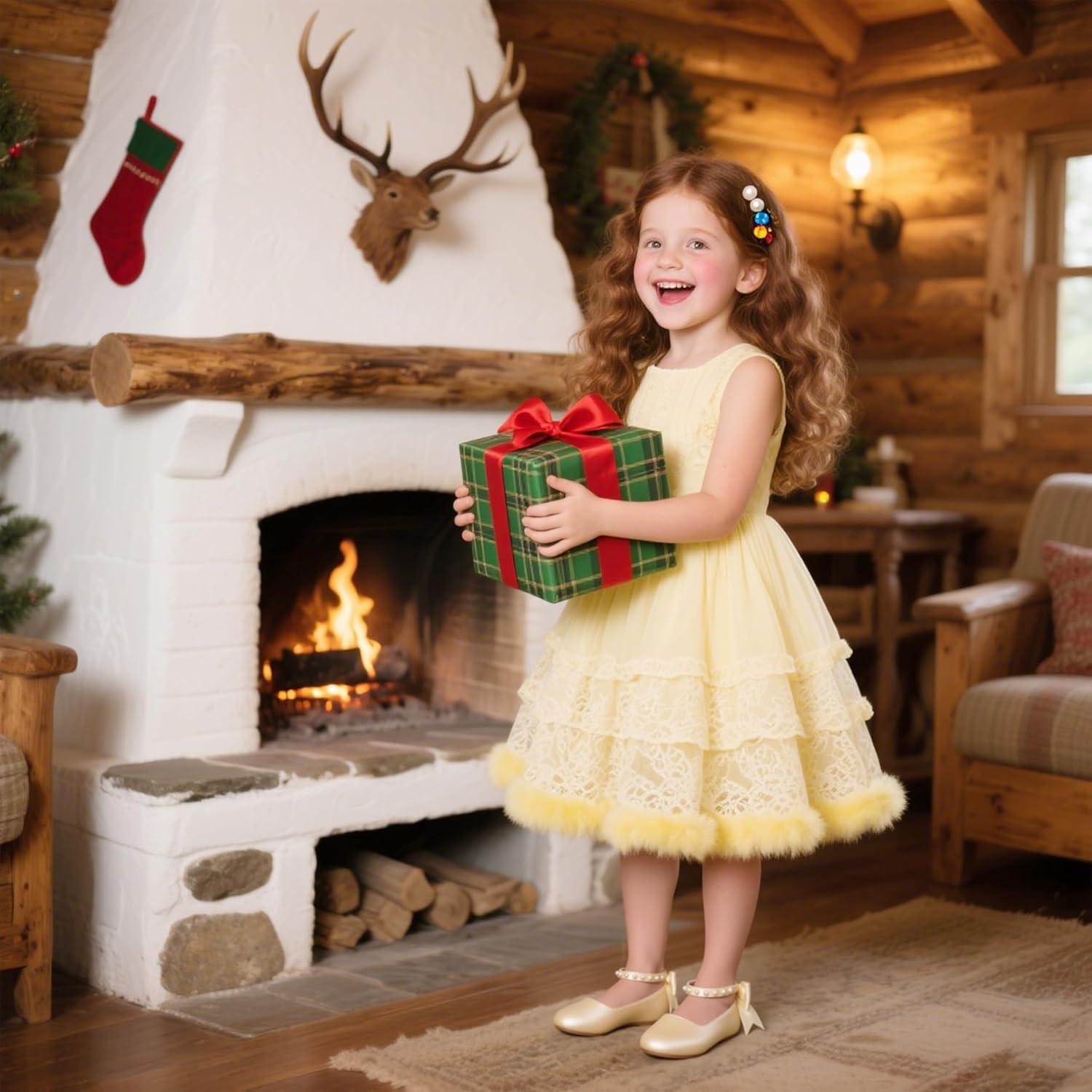 imageKiderence Toddler Girls Dress Shoes Little Kids Mary Janes Ballet Flats ToddlerCk943 Gold