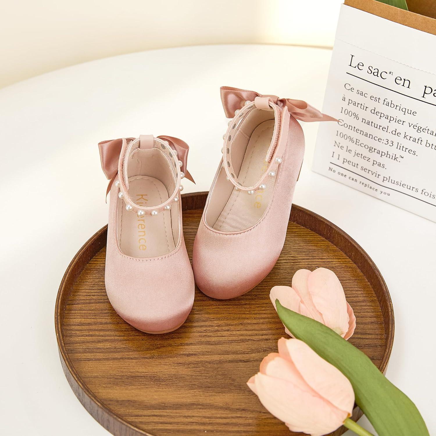 imageKiderence Toddler Girls Dress Shoes Little Kids Mary Janes Ballet Flats ToddlerCk943 Pink