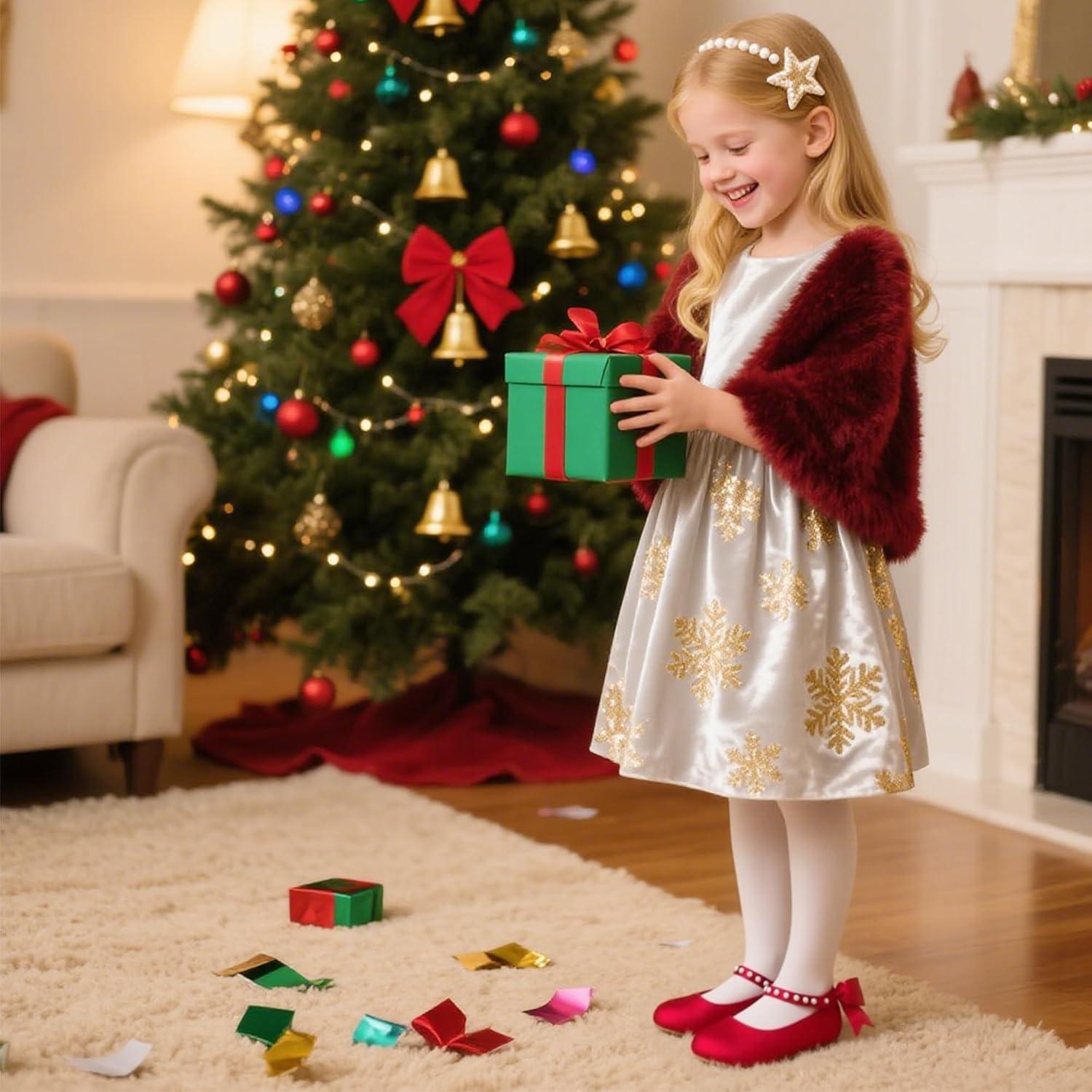 imageKiderence Toddler Girls Dress Shoes Little Kids Mary Janes Ballet Flats ToddlerCk943 Red