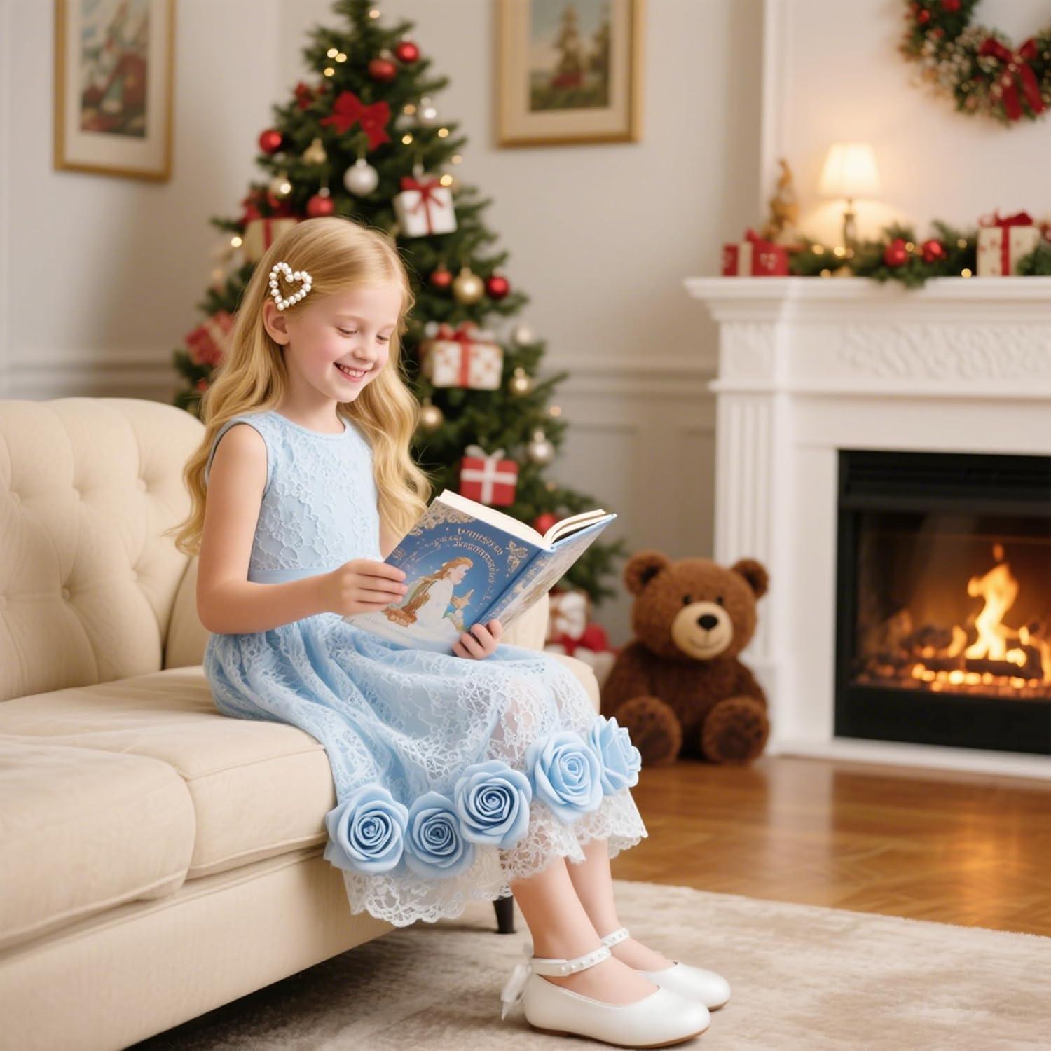 imageKiderence Toddler Girls Dress Shoes Little Kids Mary Janes Ballet Flats ToddlerCk943 White