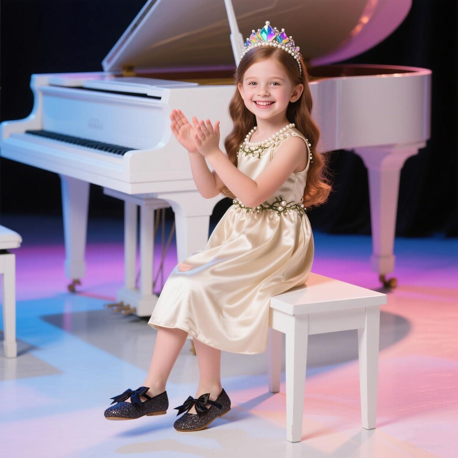 imageKiderence Toddler Girls Dress Shoes Little Kids Mary Janes Ballet Flats ToddlerCl06 Black