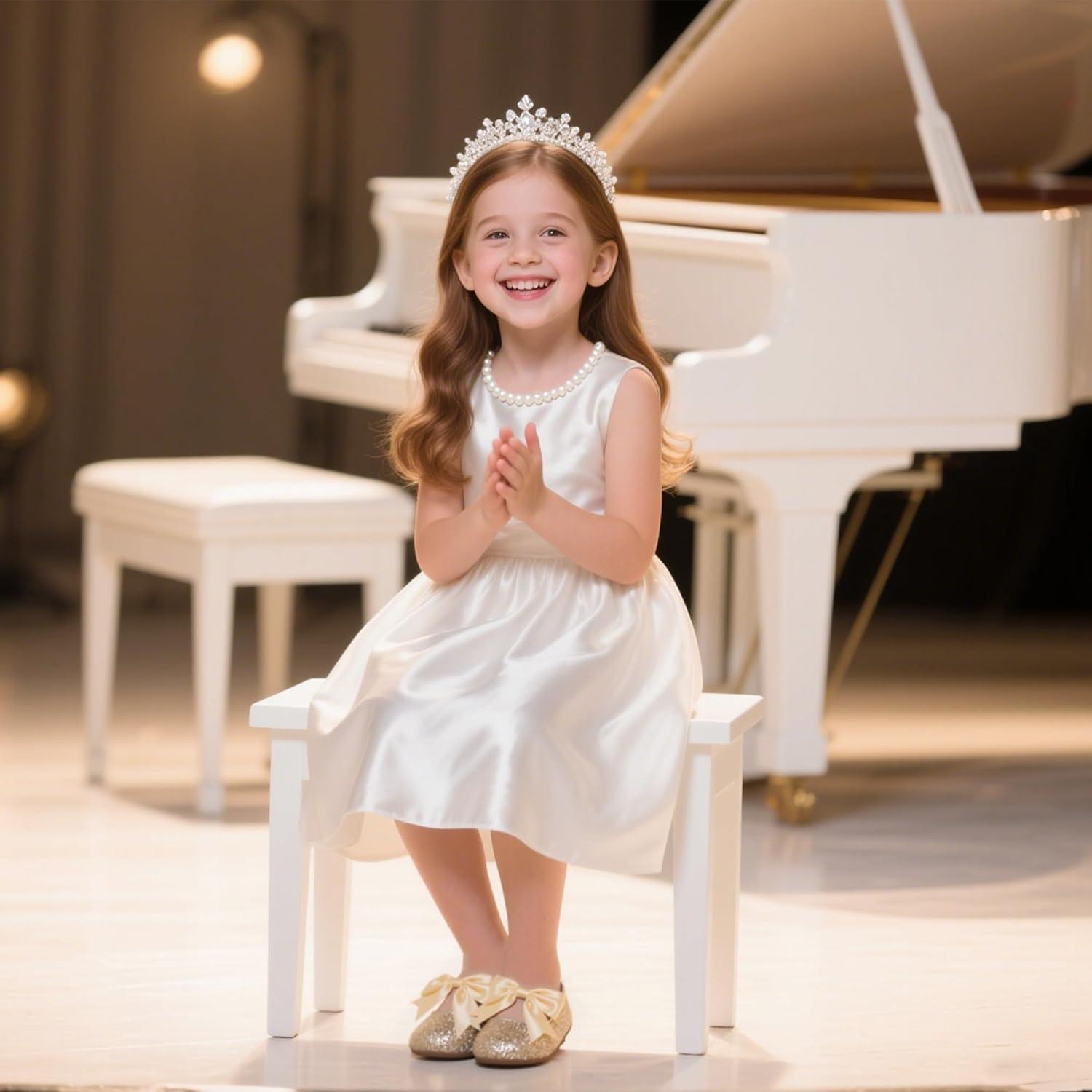 imageKiderence Toddler Girls Dress Shoes Little Kids Mary Janes Ballet Flats ToddlerCl06 Gold