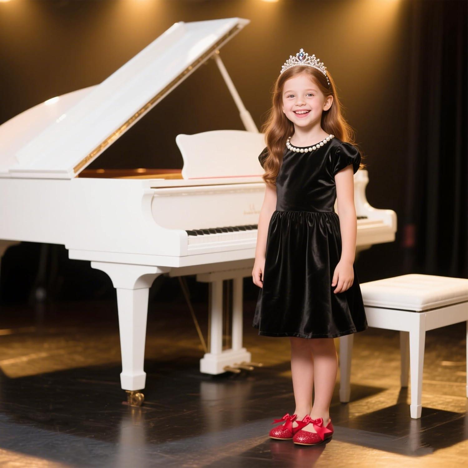 imageKiderence Toddler Girls Dress Shoes Little Kids Mary Janes Ballet Flats ToddlerCl06 Red