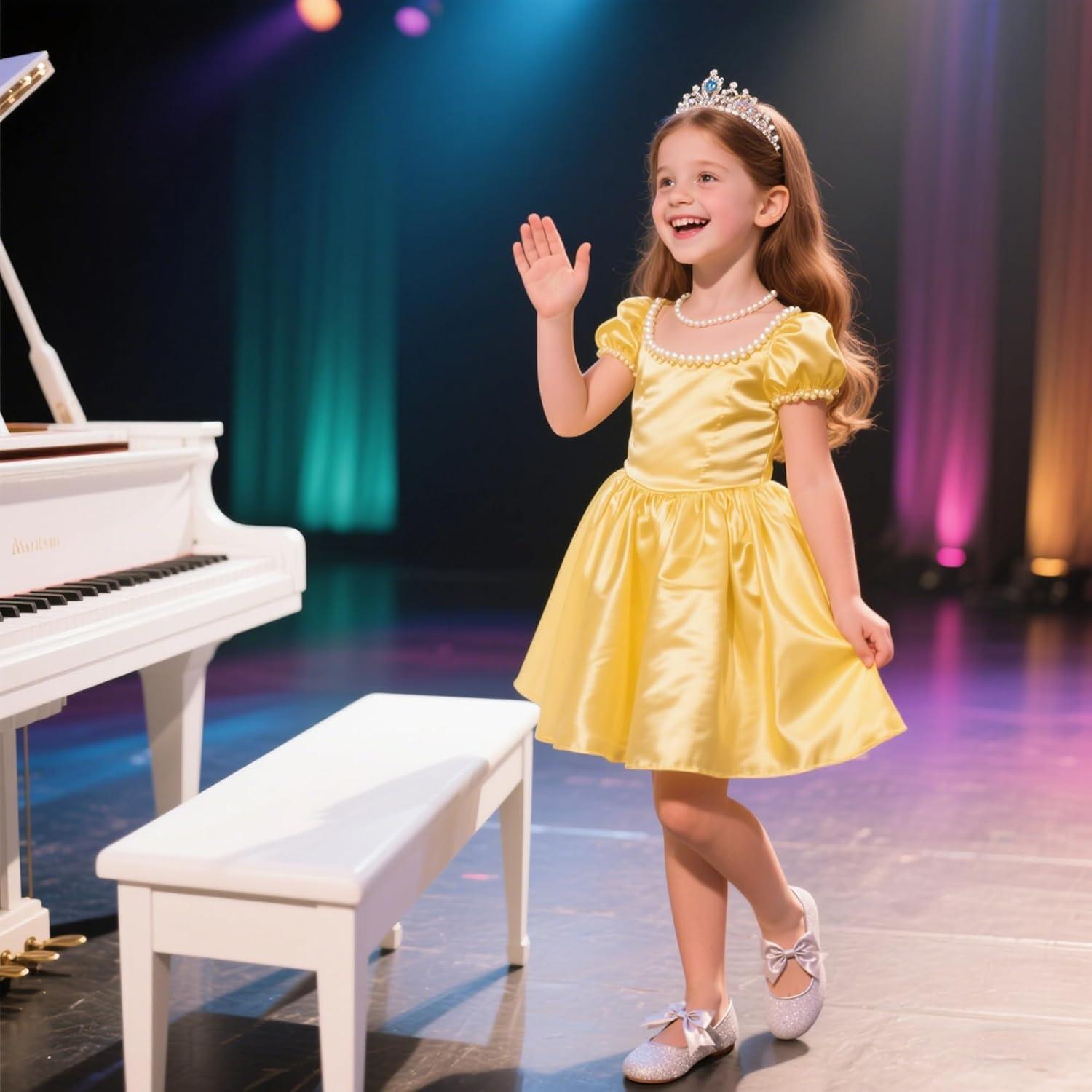 imageKiderence Toddler Girls Dress Shoes Little Kids Mary Janes Ballet Flats ToddlerCl06 Silver