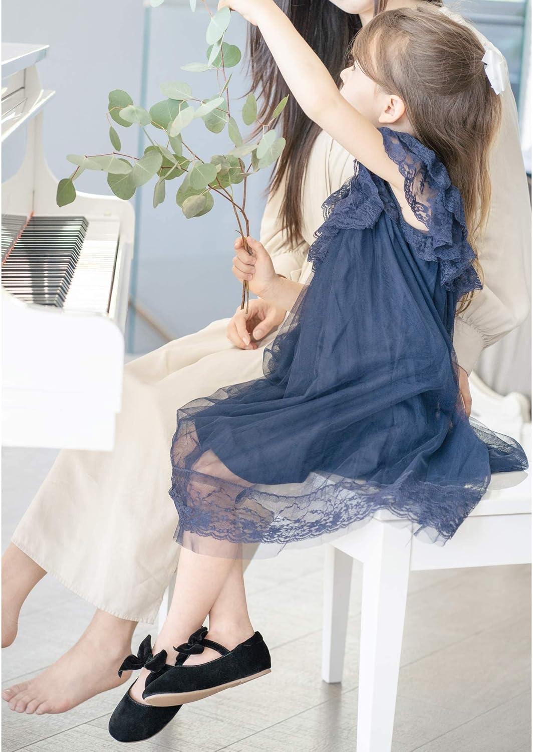 imageKiderence Toddler Girls Dress Shoes Little Kids Mary Janes Ballet Flats ToddlerF609 Black