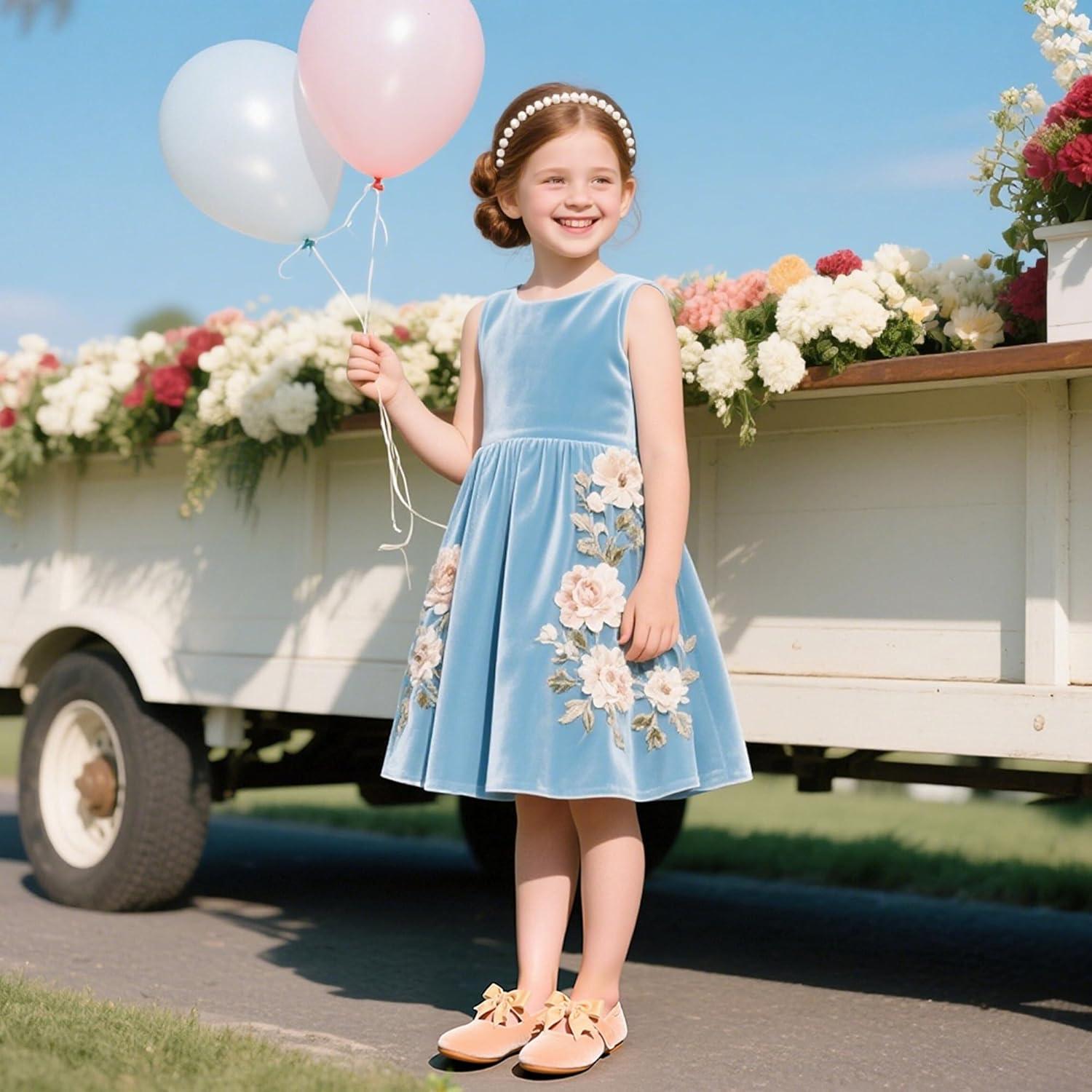 imageKiderence Toddler Girls Dress Shoes Little Kids Mary Janes Ballet Flats ToddlerF609 Nude