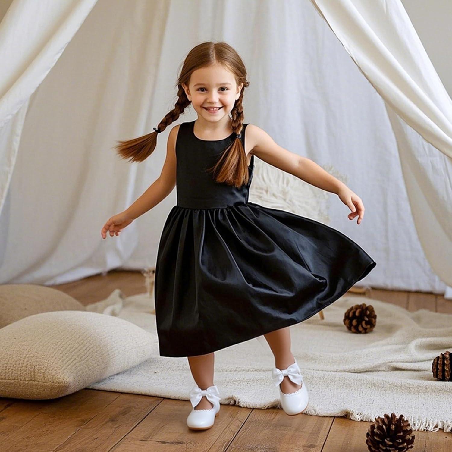 imageKiderence Toddler Girls Dress Shoes Little Kids Mary Janes Ballet Flats ToddlerFg04 White