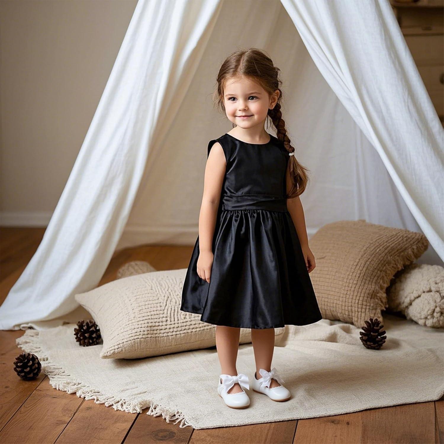 imageKiderence Toddler Girls Dress Shoes Little Kids Mary Janes Ballet Flats ToddlerFg04 White