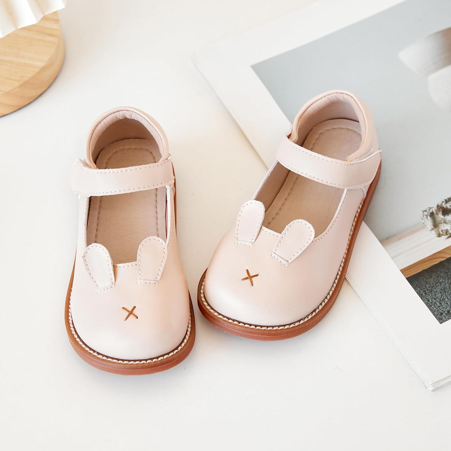 imageKiderence Toddler Girls Mary Jane Dress Shoes Little Girls School Oxford FlatsC H01 White