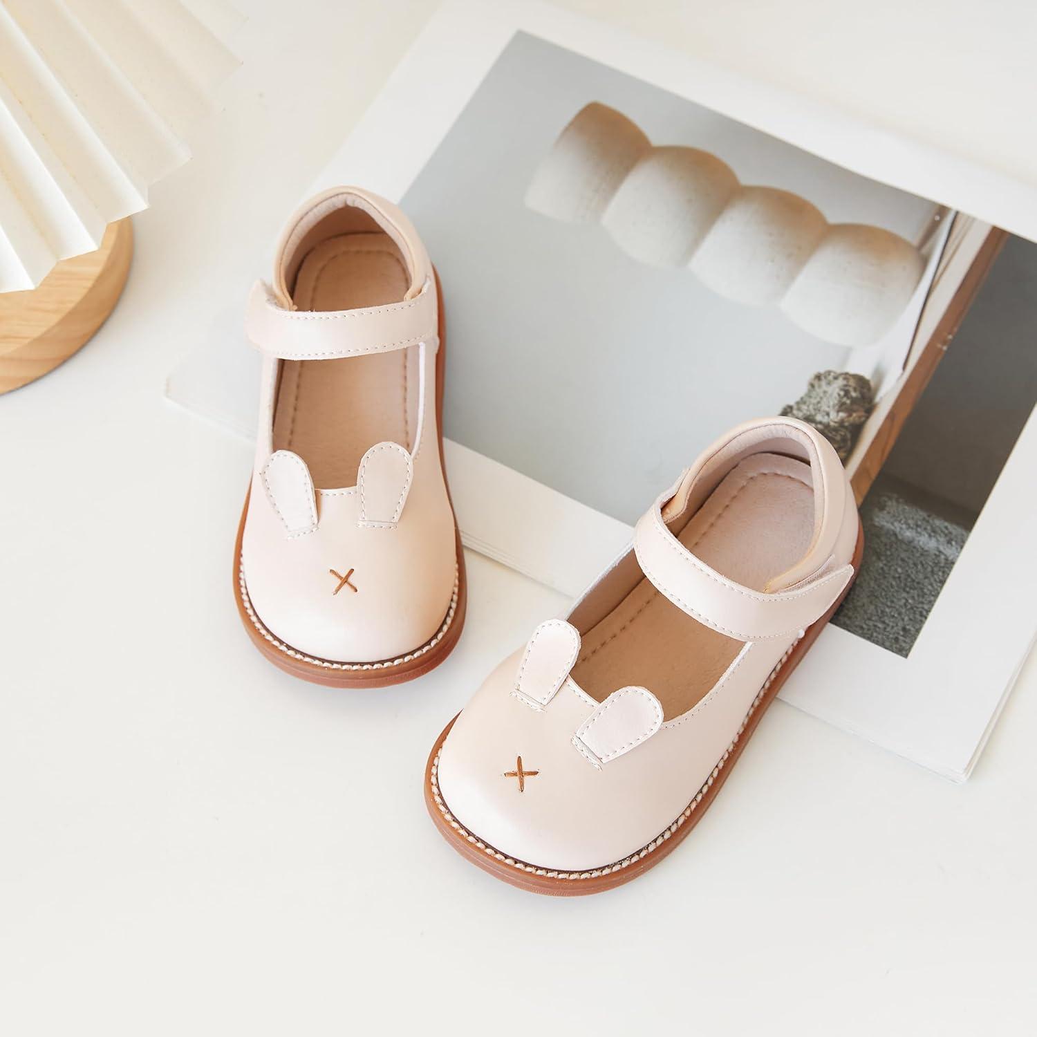 imageKiderence Toddler Girls Mary Jane Dress Shoes Little Girls School Oxford FlatsC H01 White