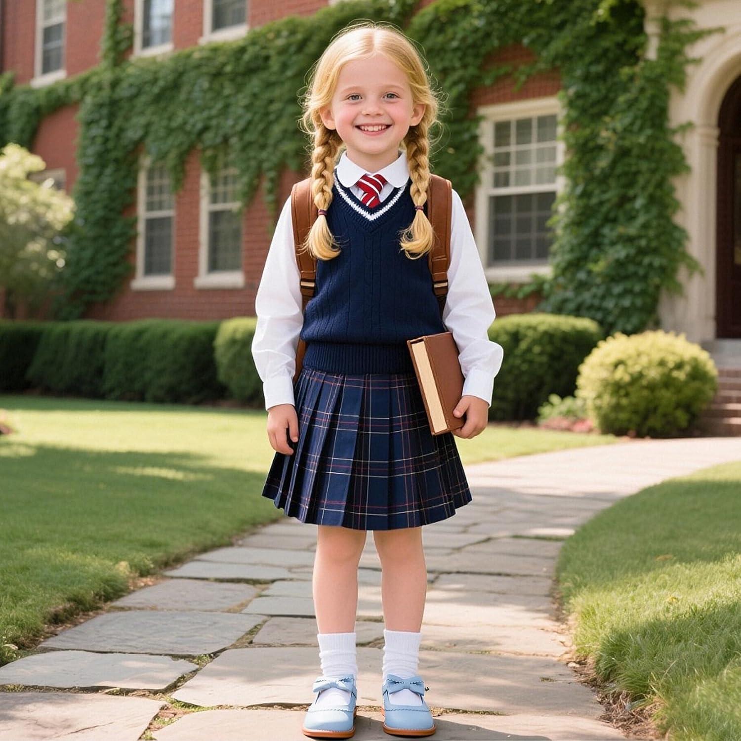 imageKiderence Toddler Girls Mary Jane Dress Shoes Little Girls School Oxford FlatsCk332 Blue