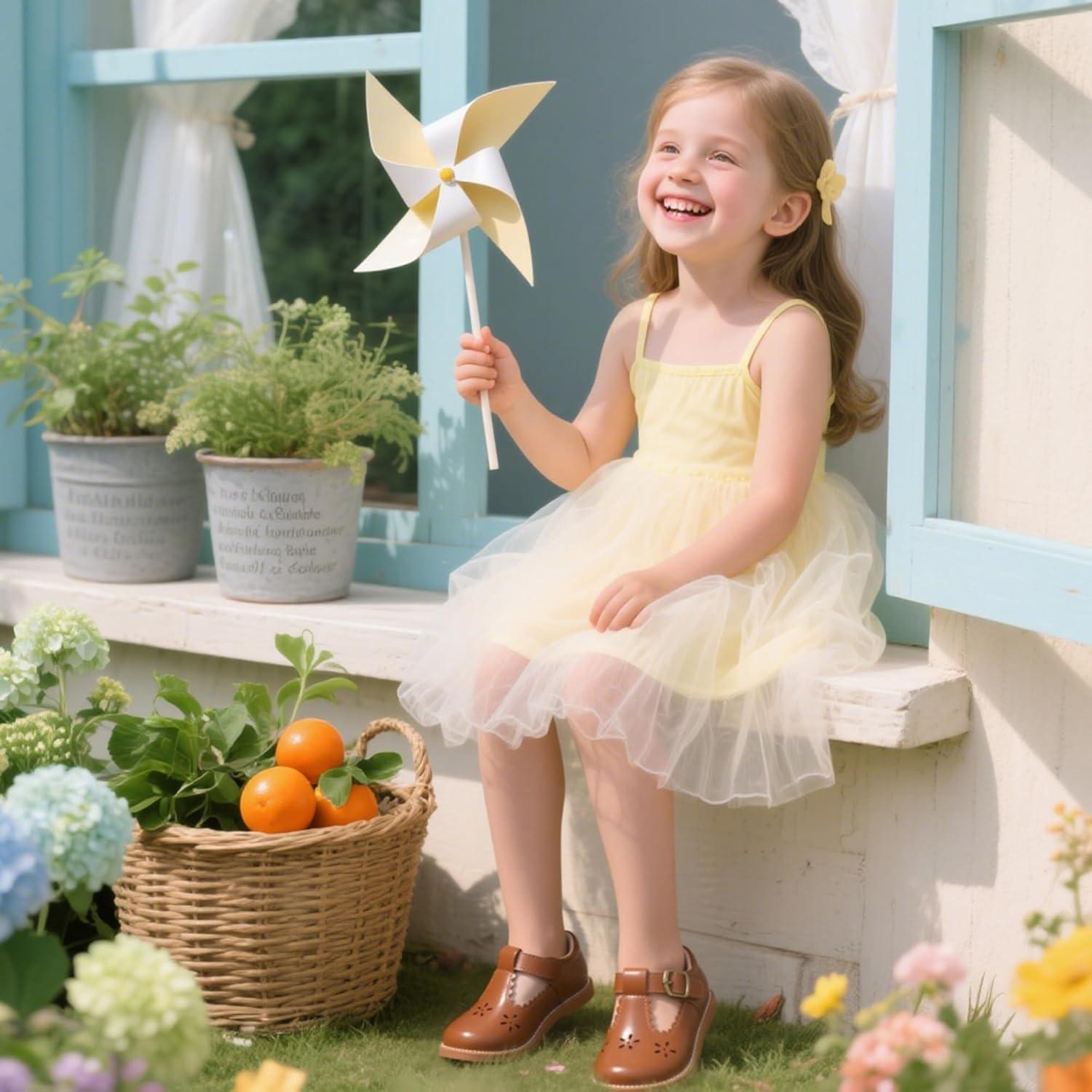 imageKiderence Toddler Girls Mary Jane Dress Shoes Little Girls School Oxford FlatsCk338 Brown