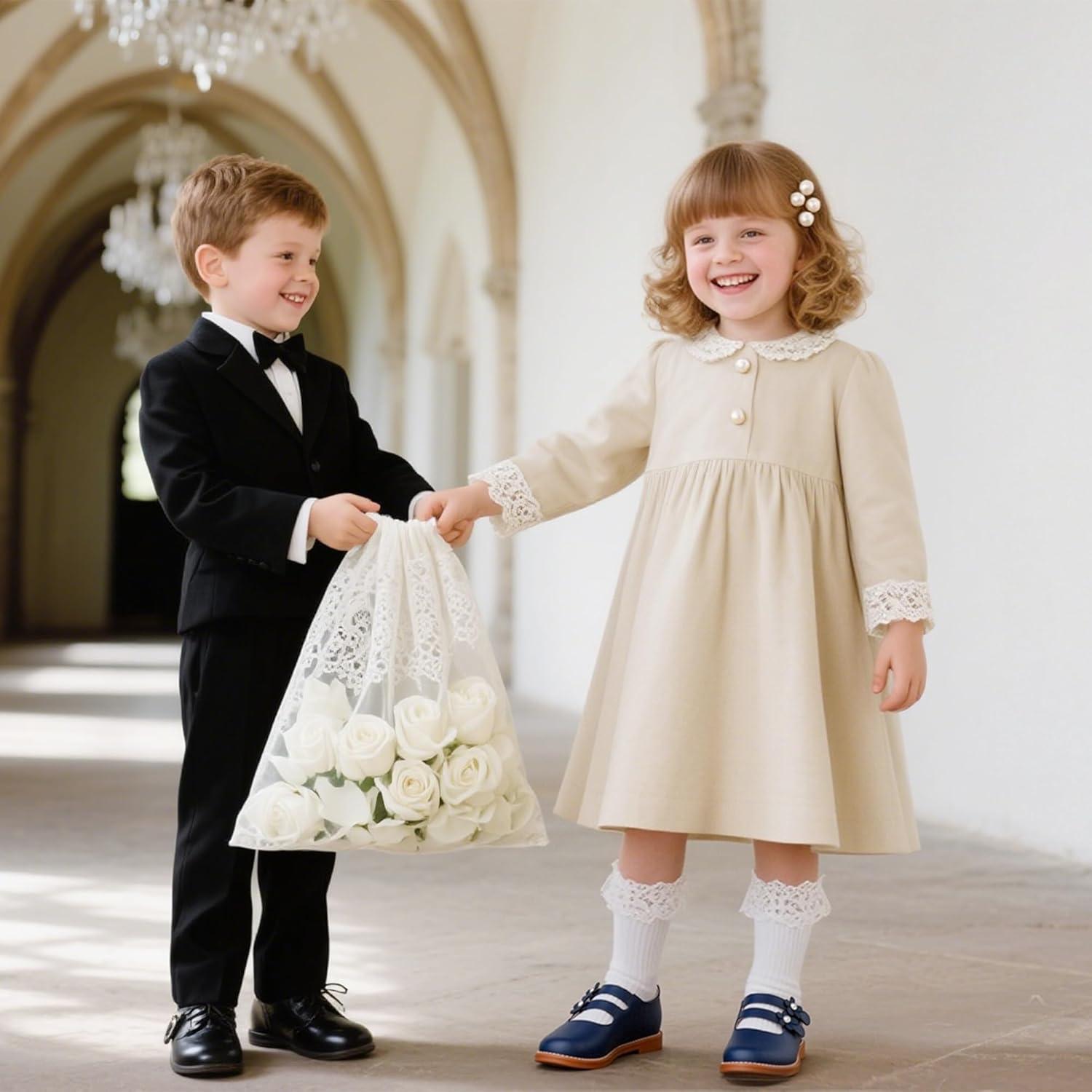 imageKiderence Toddler Girls Mary Jane Dress Shoes Little Girls School Oxford FlatsCk509 Navy Blue