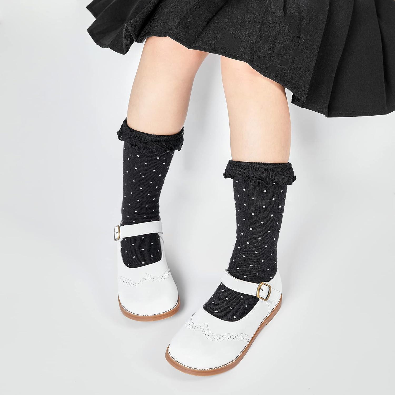 imageKiderence Toddler Girls Mary Jane Dress Shoes Little Girls School Oxford FlatsF670 White