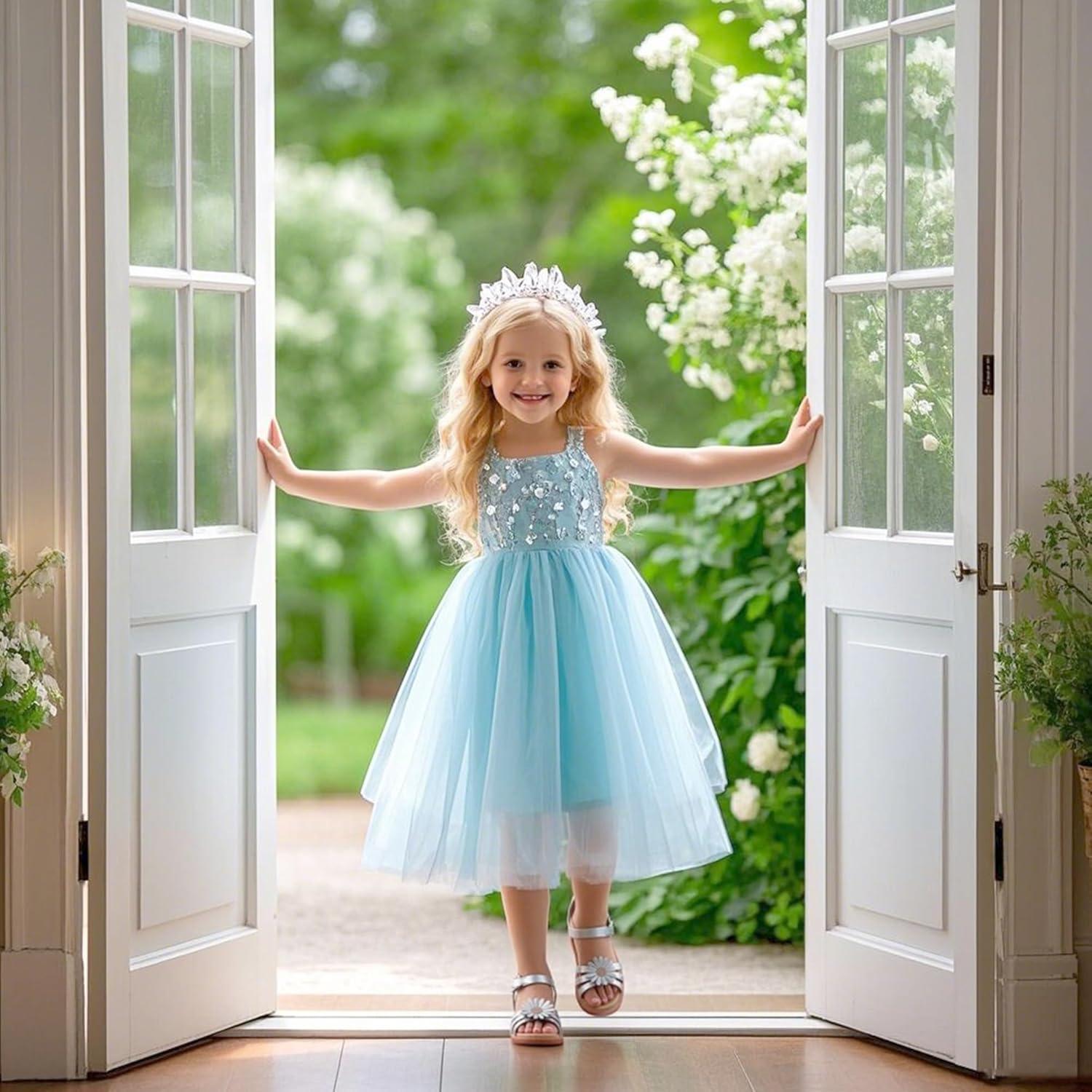 imageKiderence Toddler Girls Pink Floral Sandals Girls Casual Flat Sandals with Ankle StrapCk552 Silver