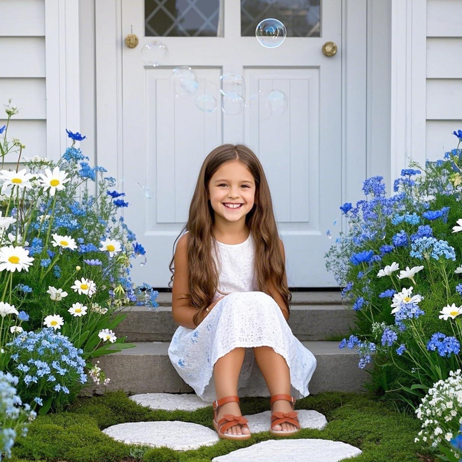 imageKiderence Toddler Girls Pink Floral Sandals Girls Casual Flat Sandals with Ankle StrapFk682 Brown