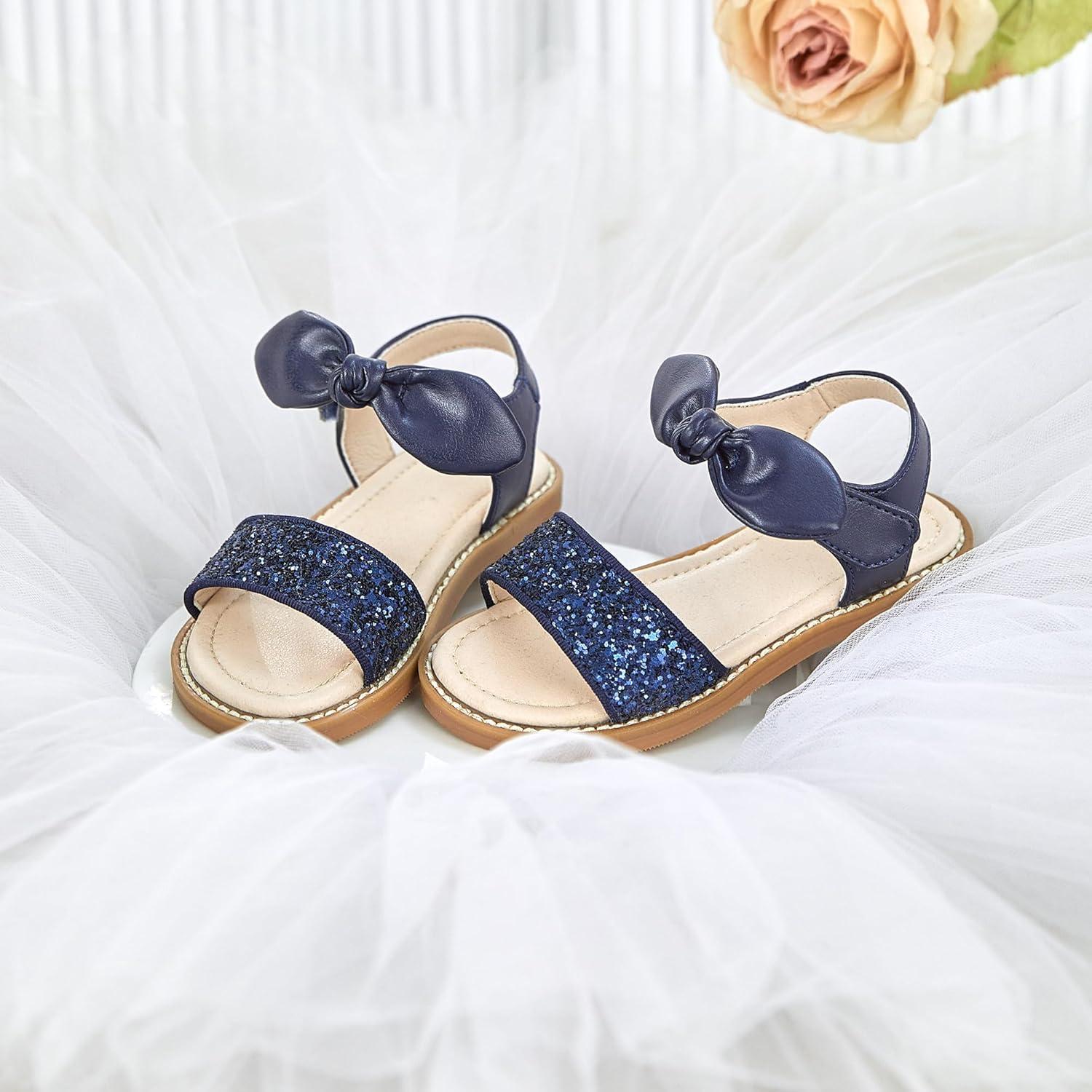 imageKiderence Toddler Girls Sandals Little Girls Kids Summer Shoes Toddler SandalsCk301 Blue