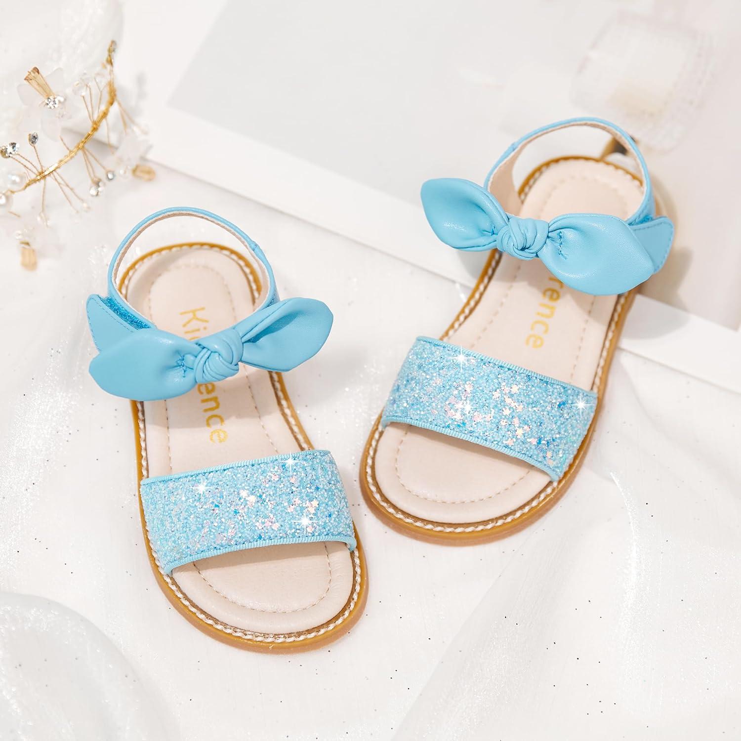 imageKiderence Toddler Girls Sandals Little Girls Kids Summer Shoes Toddler SandalsCk301 Light Blue