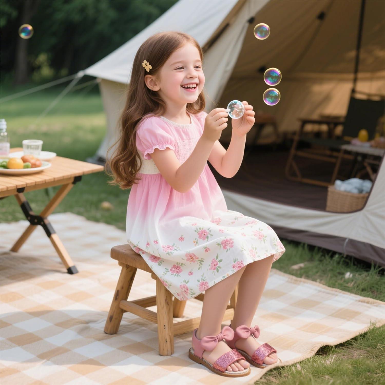 imageKiderence Toddler Girls Sandals Little Girls Kids Summer Shoes Toddler SandalsCk301 Pink