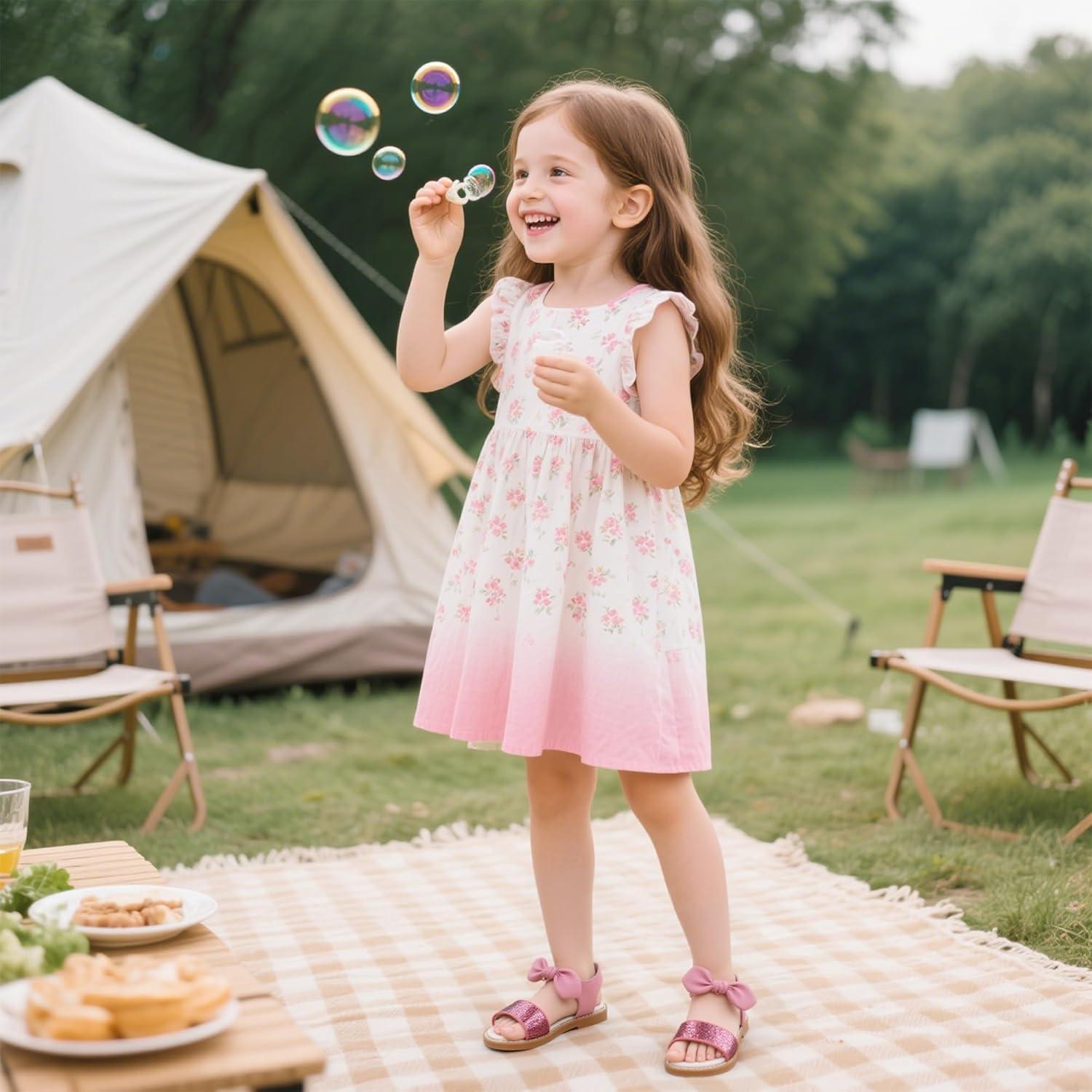 imageKiderence Toddler Girls Sandals Little Girls Kids Summer Shoes Toddler SandalsCk301 Pink