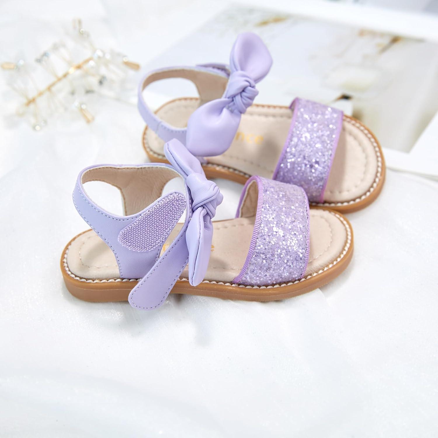 imageKiderence Toddler Girls Sandals Little Girls Kids Summer Shoes Toddler SandalsCk301 Purple