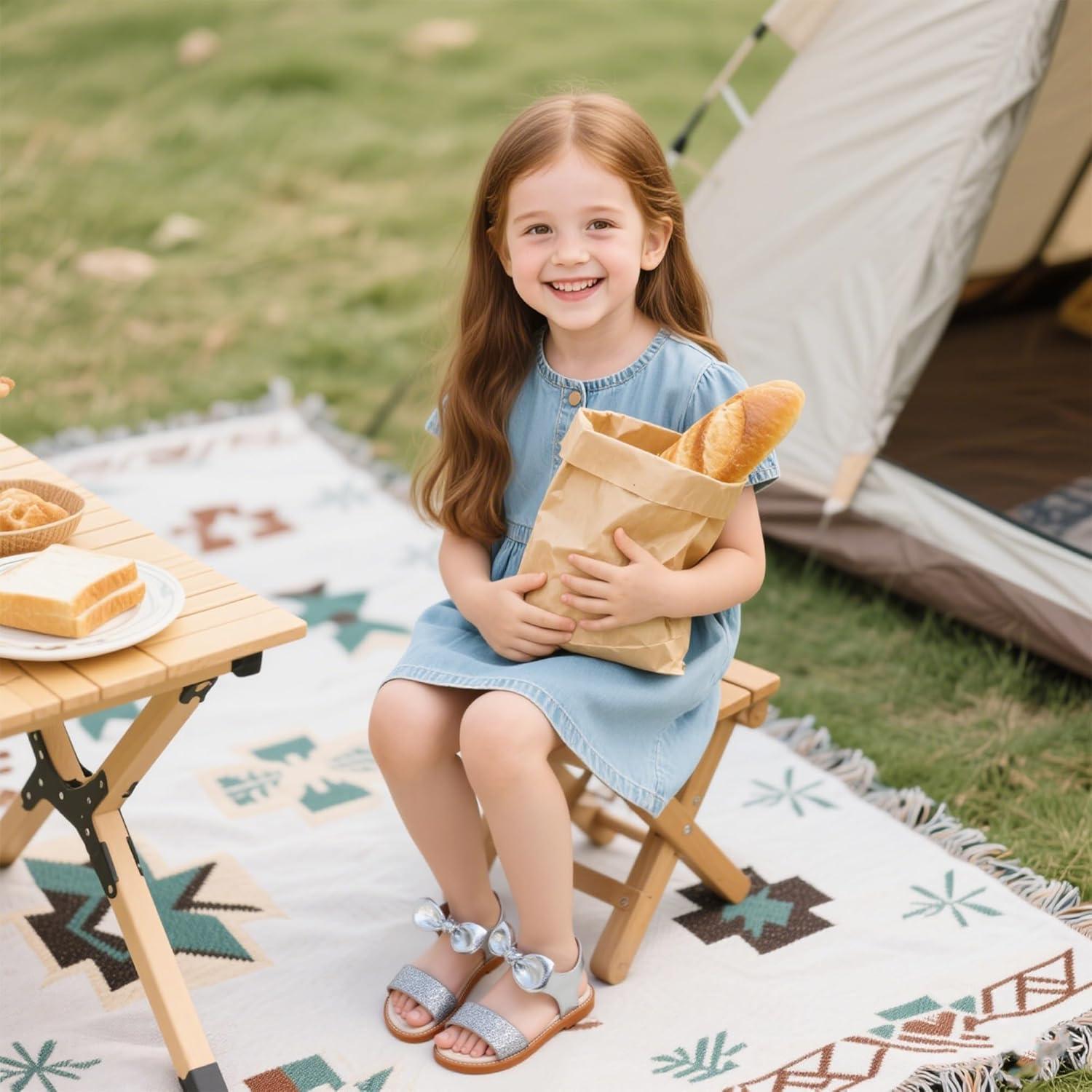 imageKiderence Toddler Girls Sandals Little Girls Kids Summer Shoes Toddler SandalsCk301 Silver