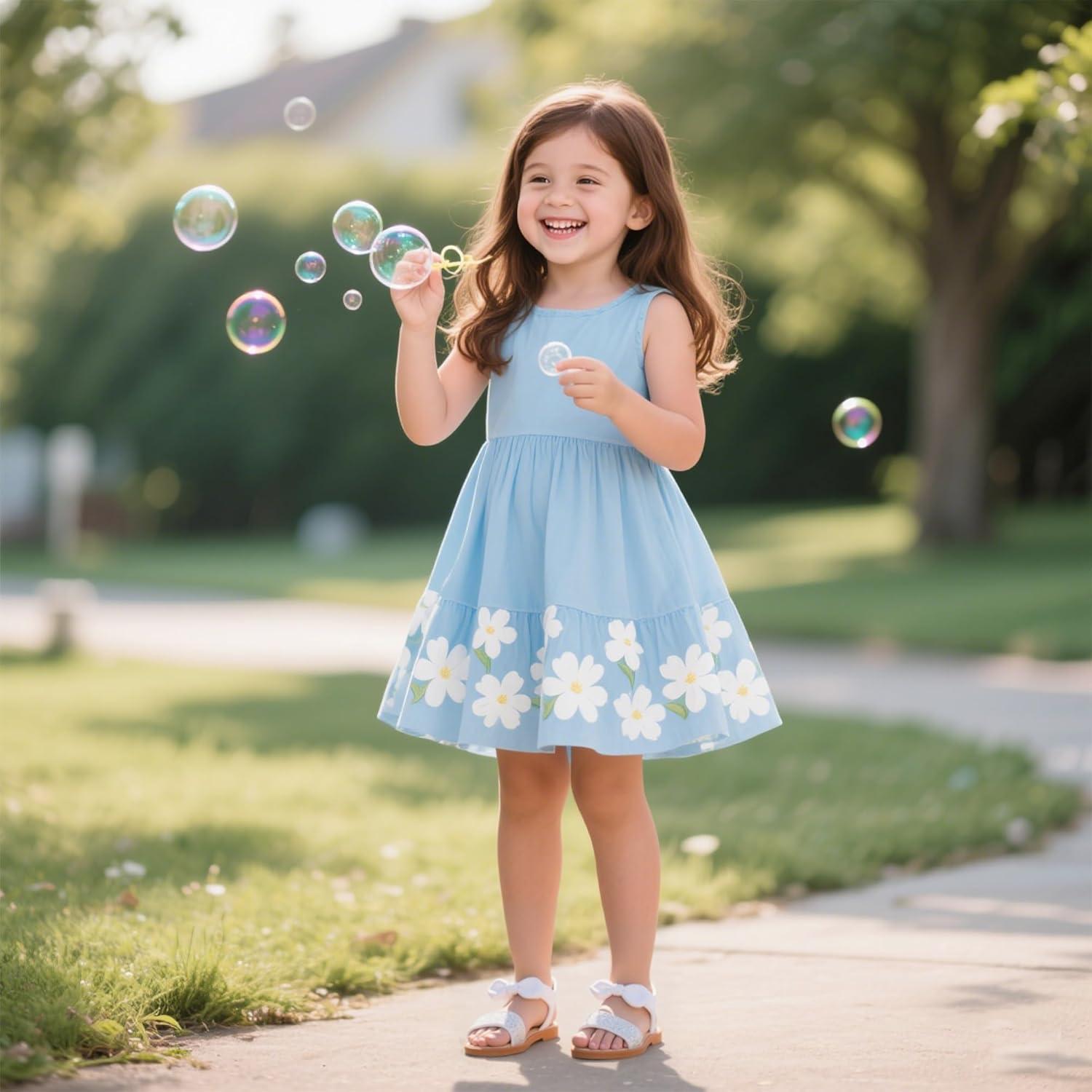 imageKiderence Toddler Girls Sandals Little Girls Kids Summer Shoes Toddler SandalsCk301 White