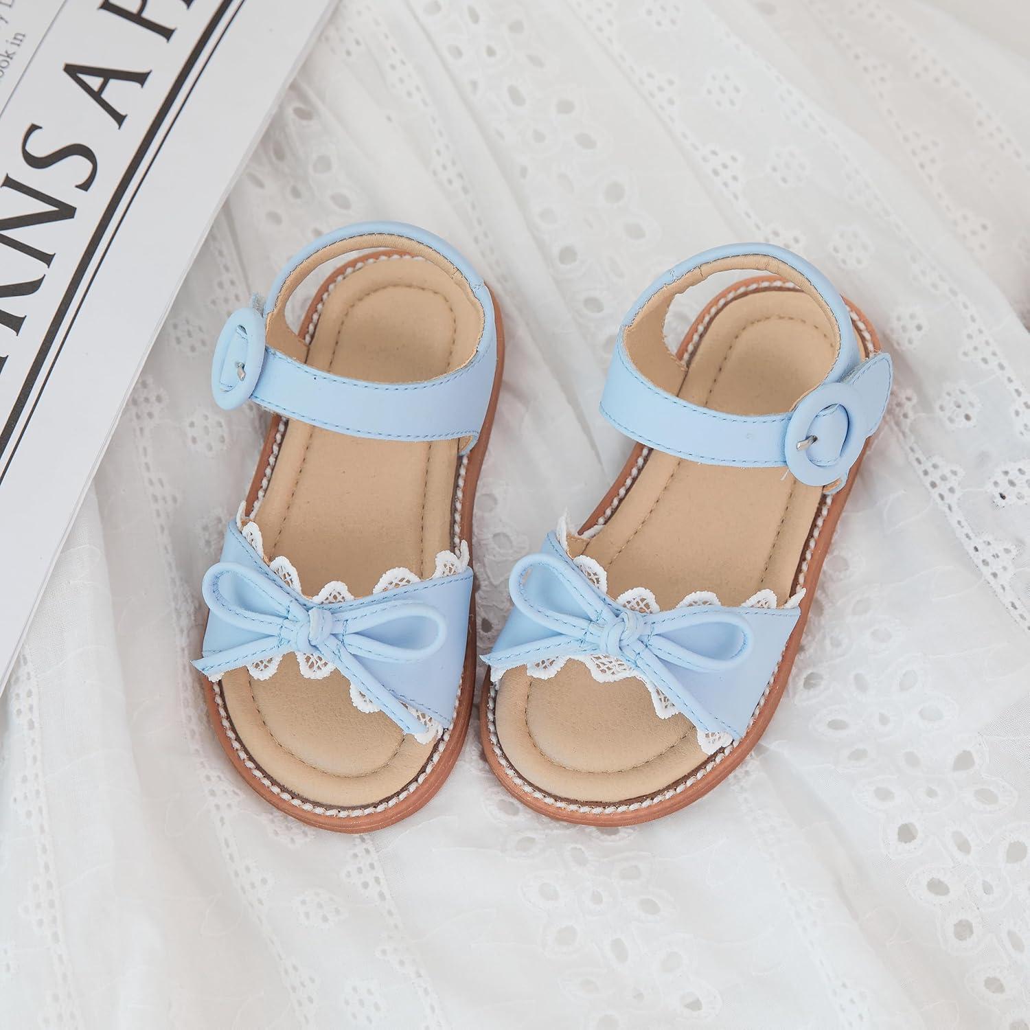 imageKiderence Toddler Girls Sandals Little Girls Kids Summer Shoes Toddler SandalsCk536 Blue