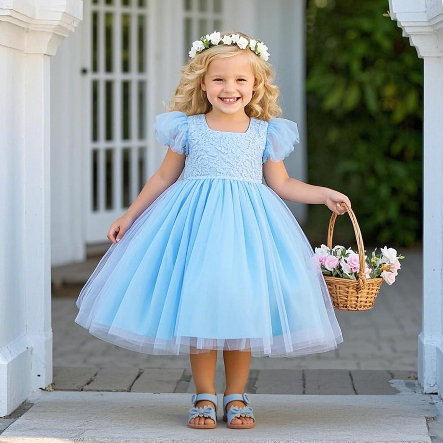 imageKiderence Toddler Girls Sandals Little Girls Kids Summer Shoes Toddler SandalsCk536 Blue