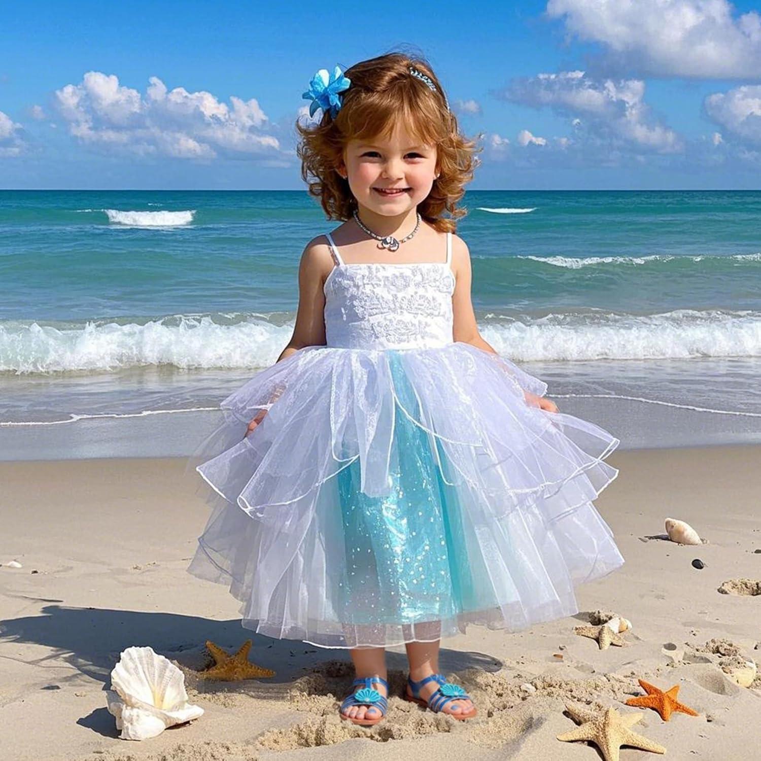 imageKiderence Toddler Girls Sandals Little Girls Kids Summer Shoes Toddler SandalsCk539 Blue