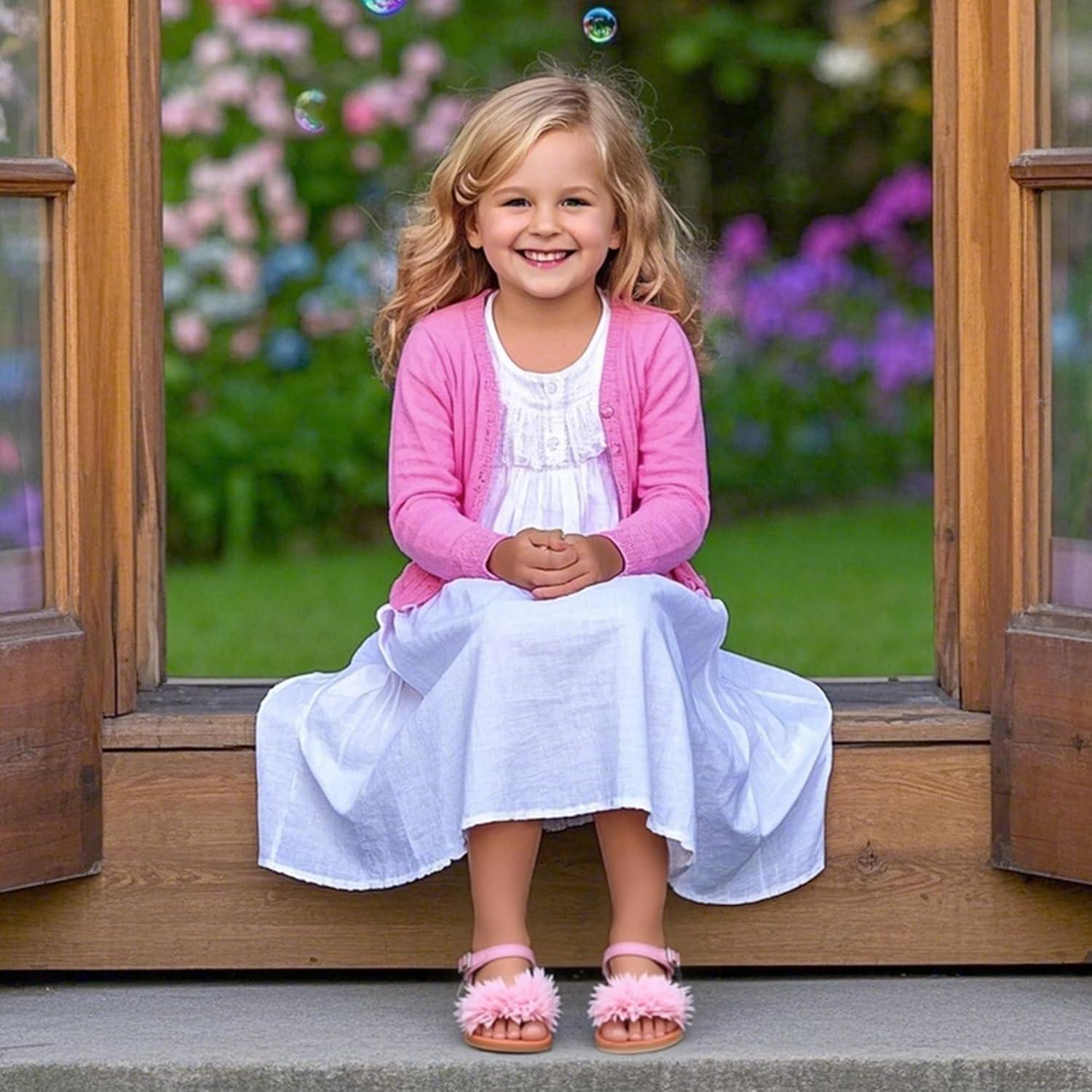 imageKiderence Toddler Girls Sandals Little Girls Kids Summer Shoes Toddler SandalsCk698 Pink