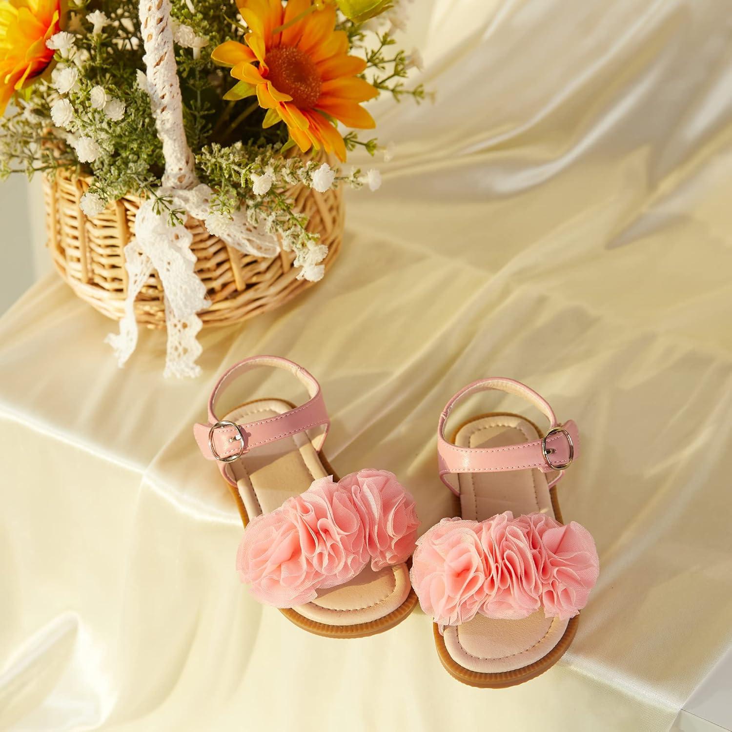 imageKiderence Toddler Girls Sandals Little Girls Kids Summer Shoes Toddler SandalsCk698 Pink