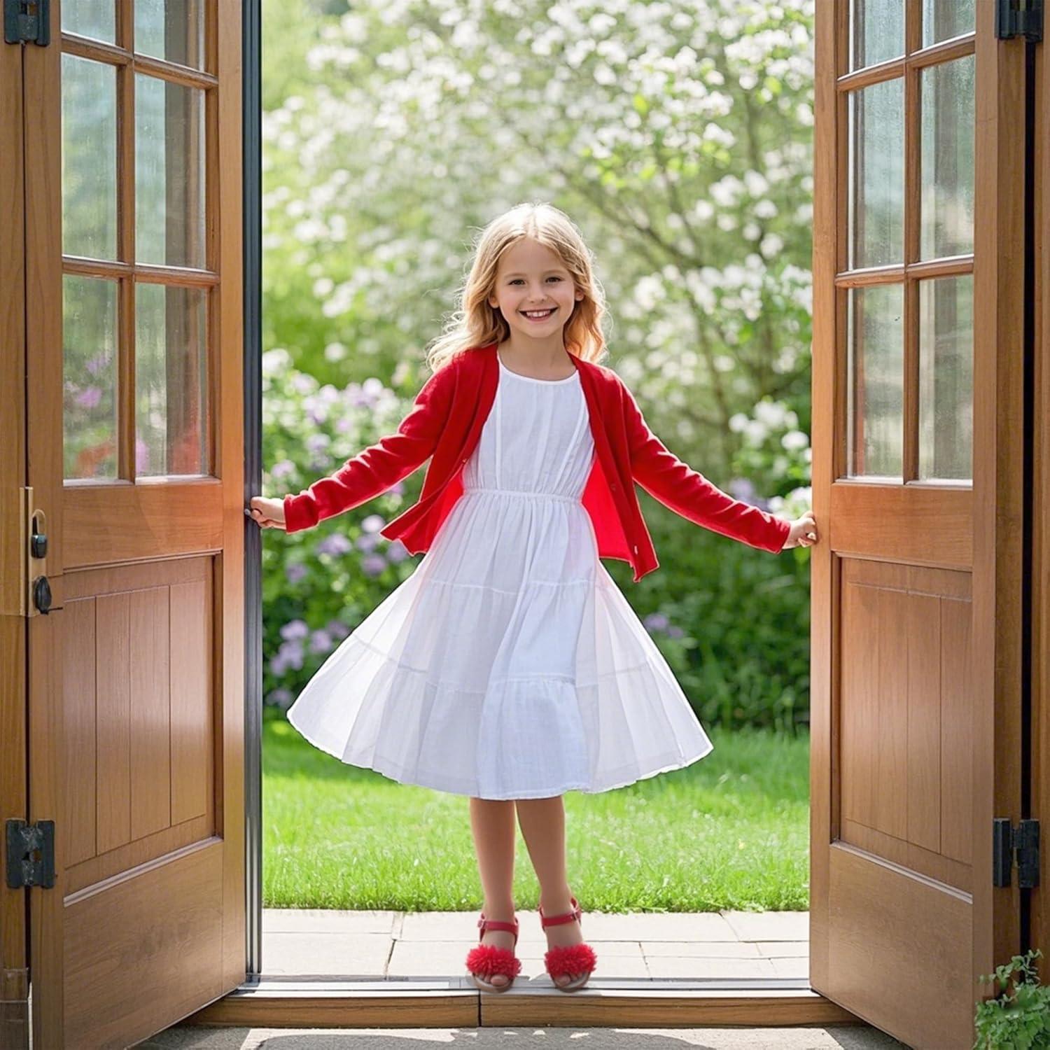 imageKiderence Toddler Girls Sandals Little Girls Kids Summer Shoes Toddler SandalsCk698 Red