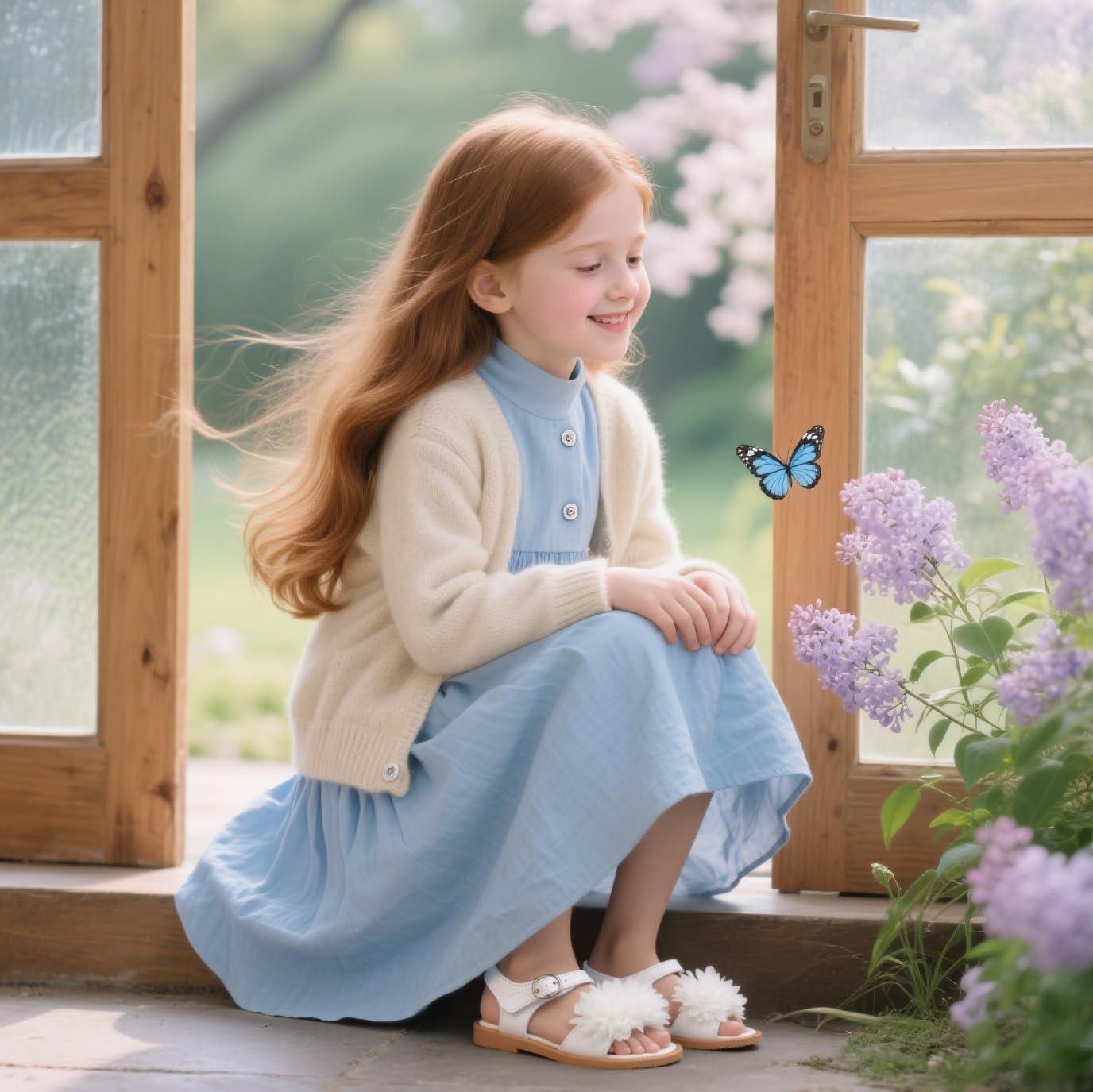 imageKiderence Toddler Girls Sandals Little Girls Kids Summer Shoes Toddler SandalsCk698 White