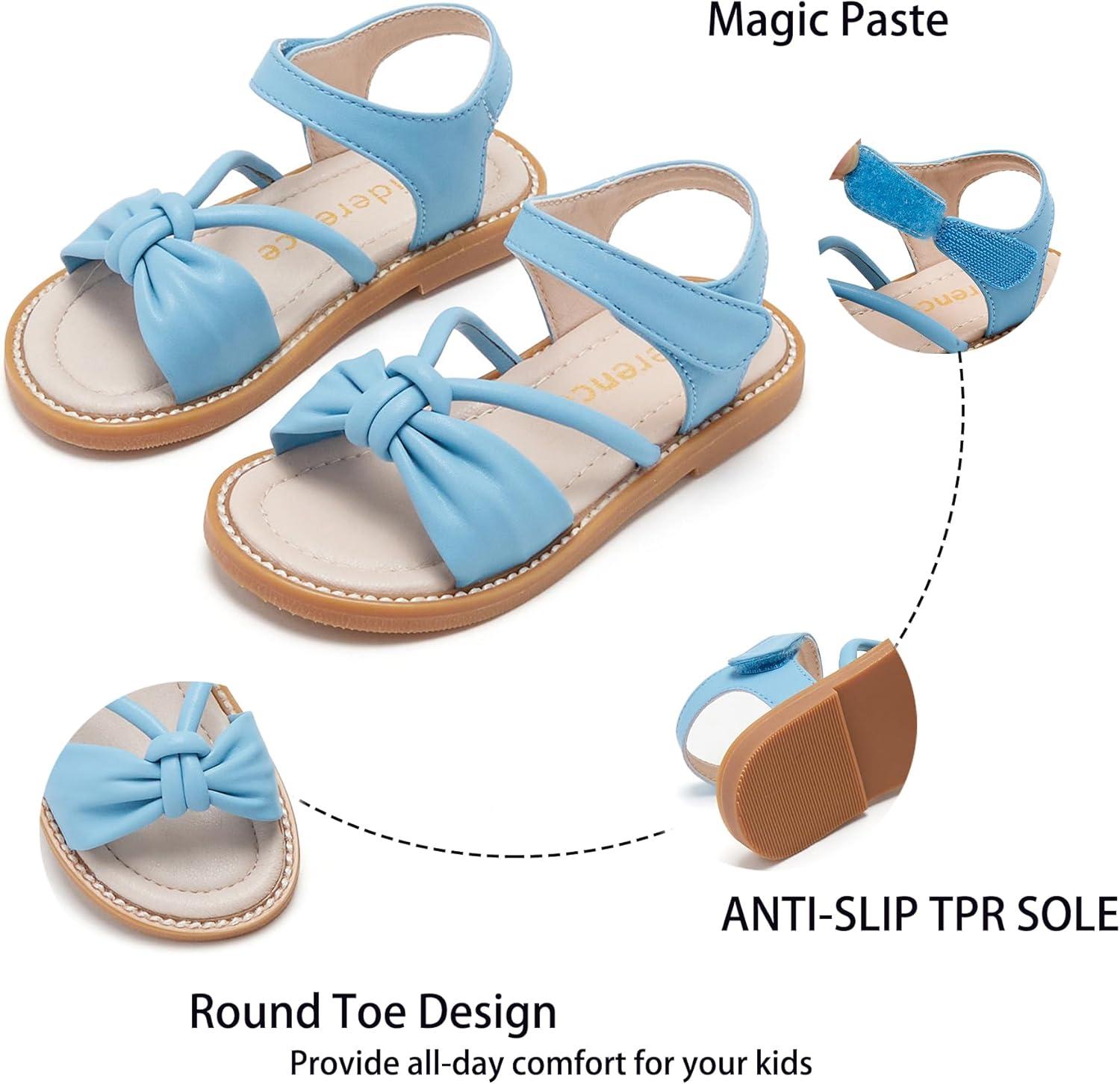 imageKiderence Toddler Girls Sandals Little Girls Kids Summer Shoes Toddler SandalsCk930 Blue