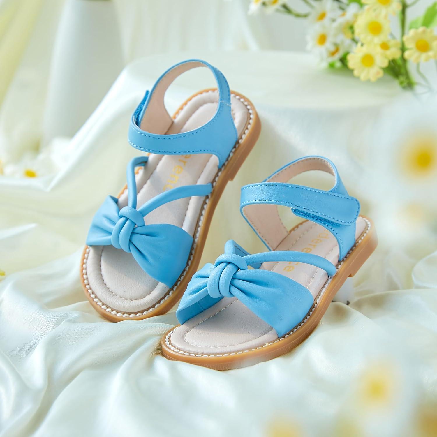 imageKiderence Toddler Girls Sandals Little Girls Kids Summer Shoes Toddler SandalsCk930 Blue